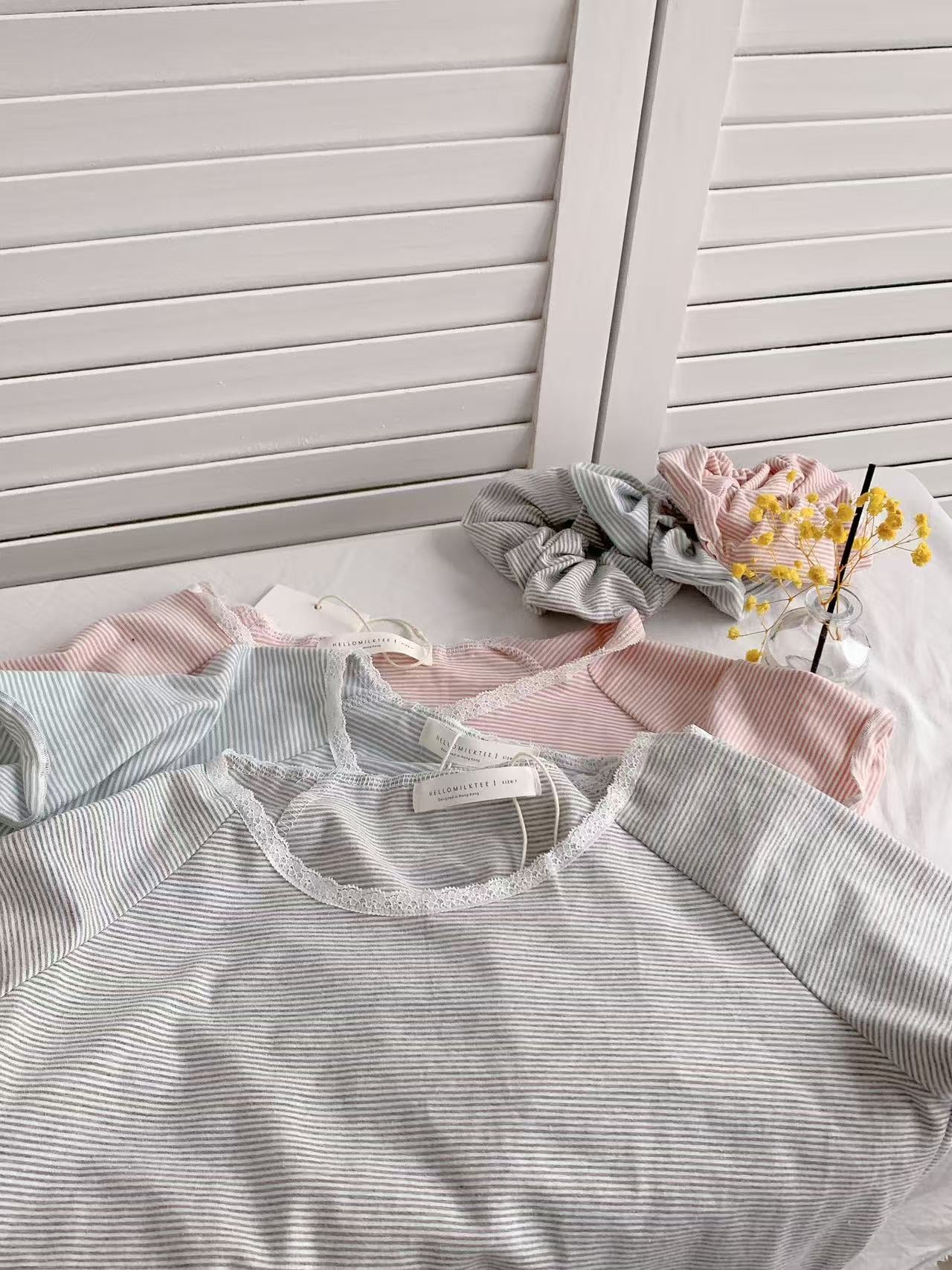 HELLO MILK TEE- 86431 韓系小衫