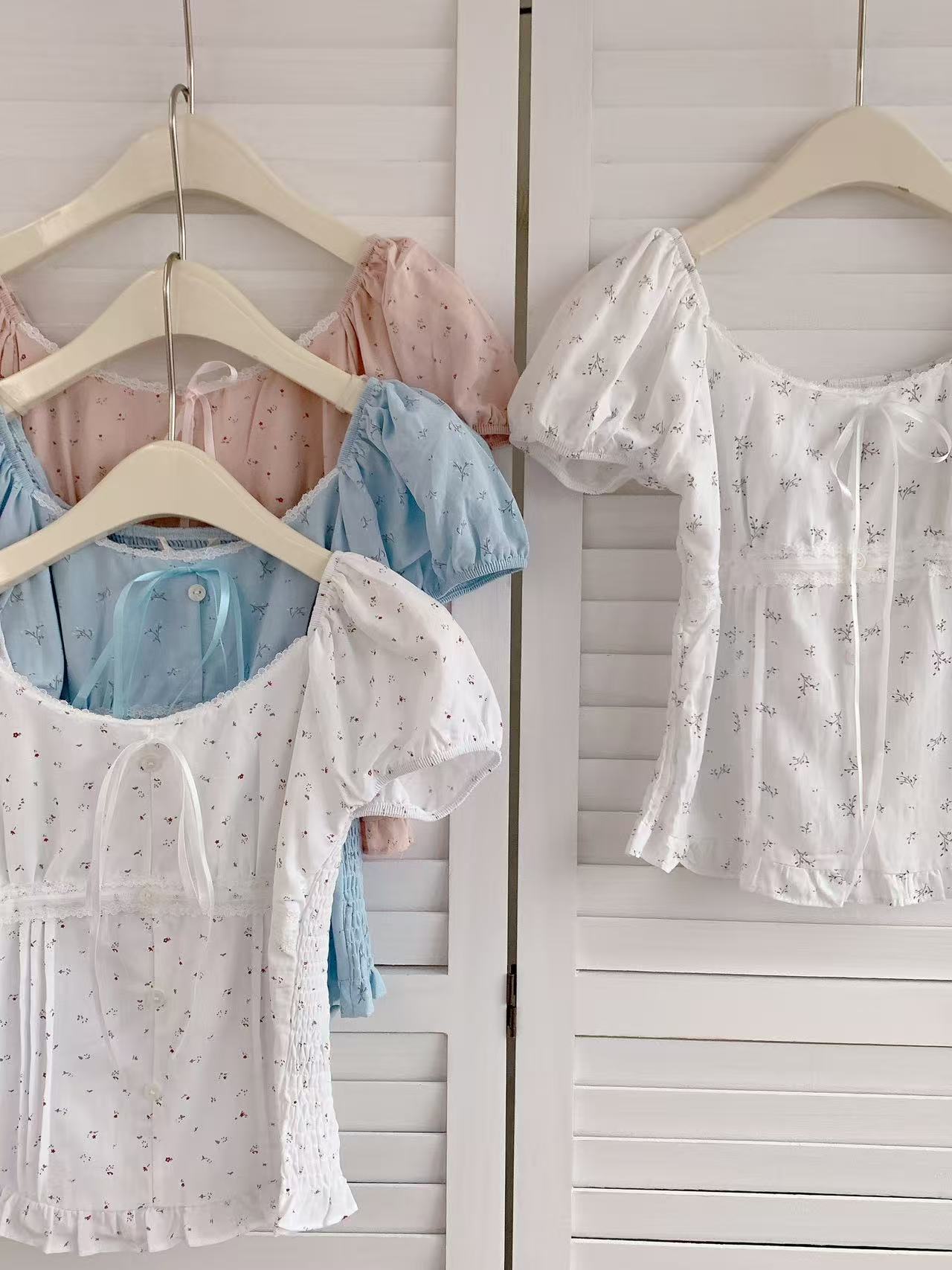 HELLO MILK TEE- 86446 法式小衫