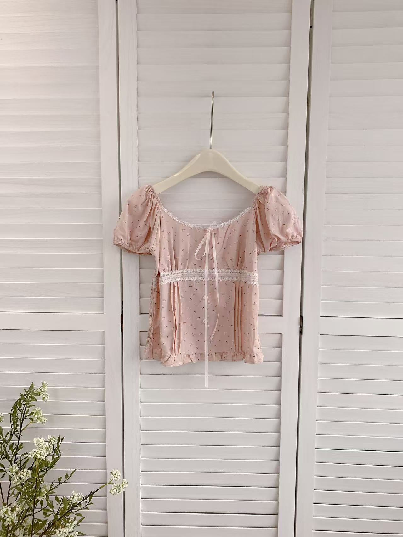 HELLO MILK TEE- 86446 法式小衫