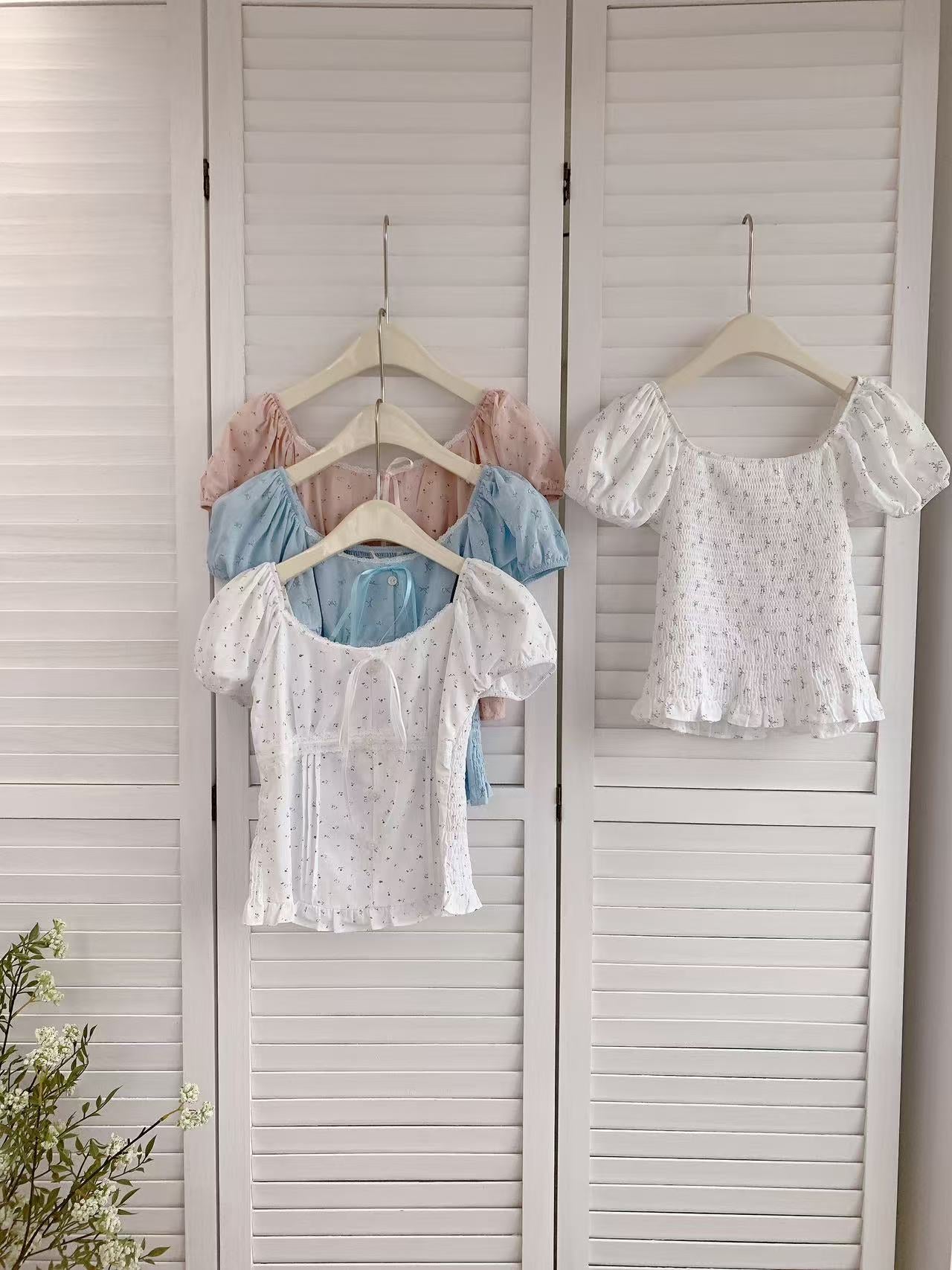 HELLO MILK TEE- 86446 法式小衫