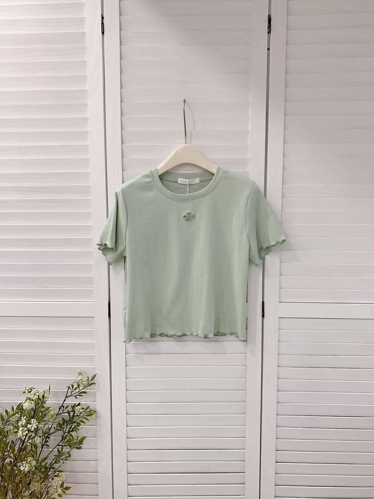 HELLO MILK TEE- 86387 簡約小衫