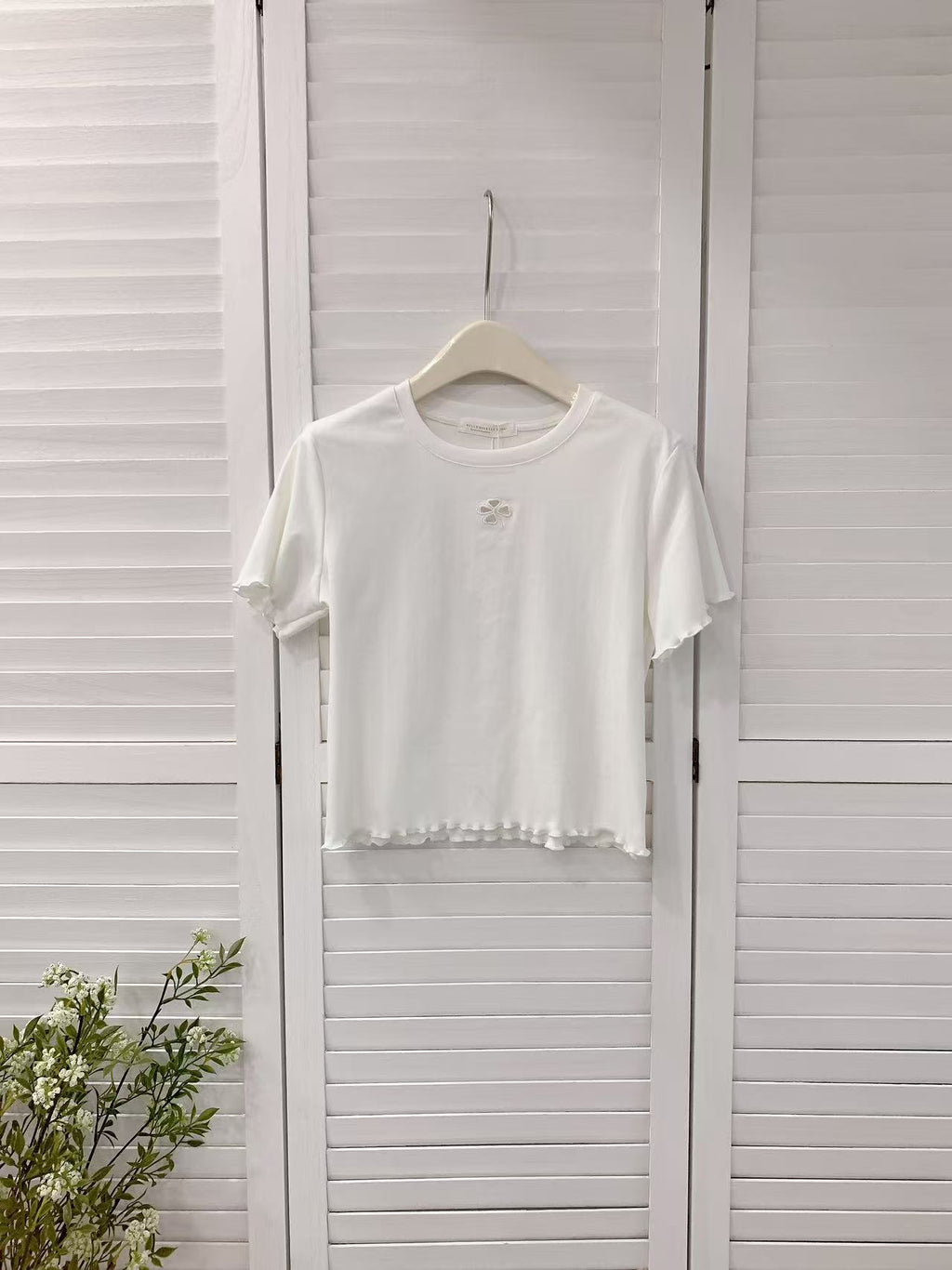 HELLO MILK TEE- 86387 簡約小衫