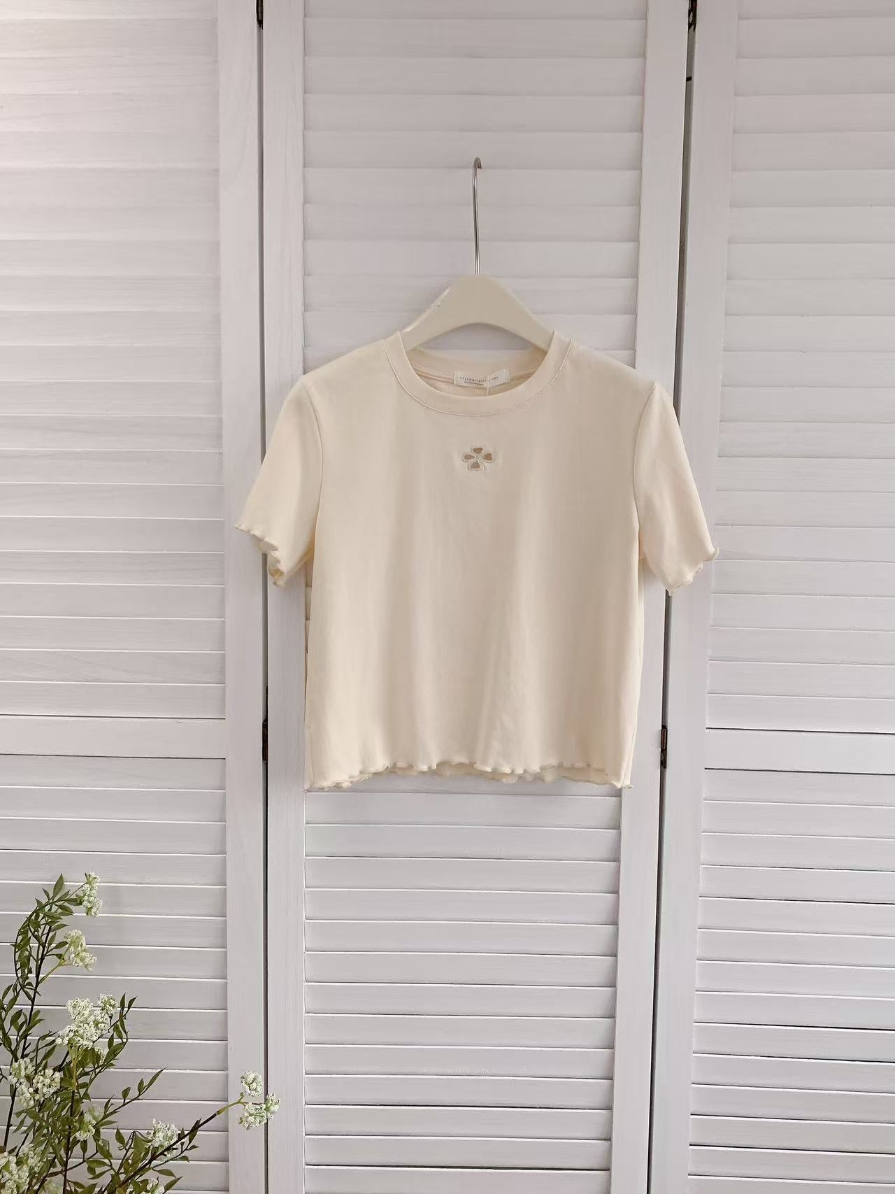 HELLO MILK TEE- 86387 簡約小衫