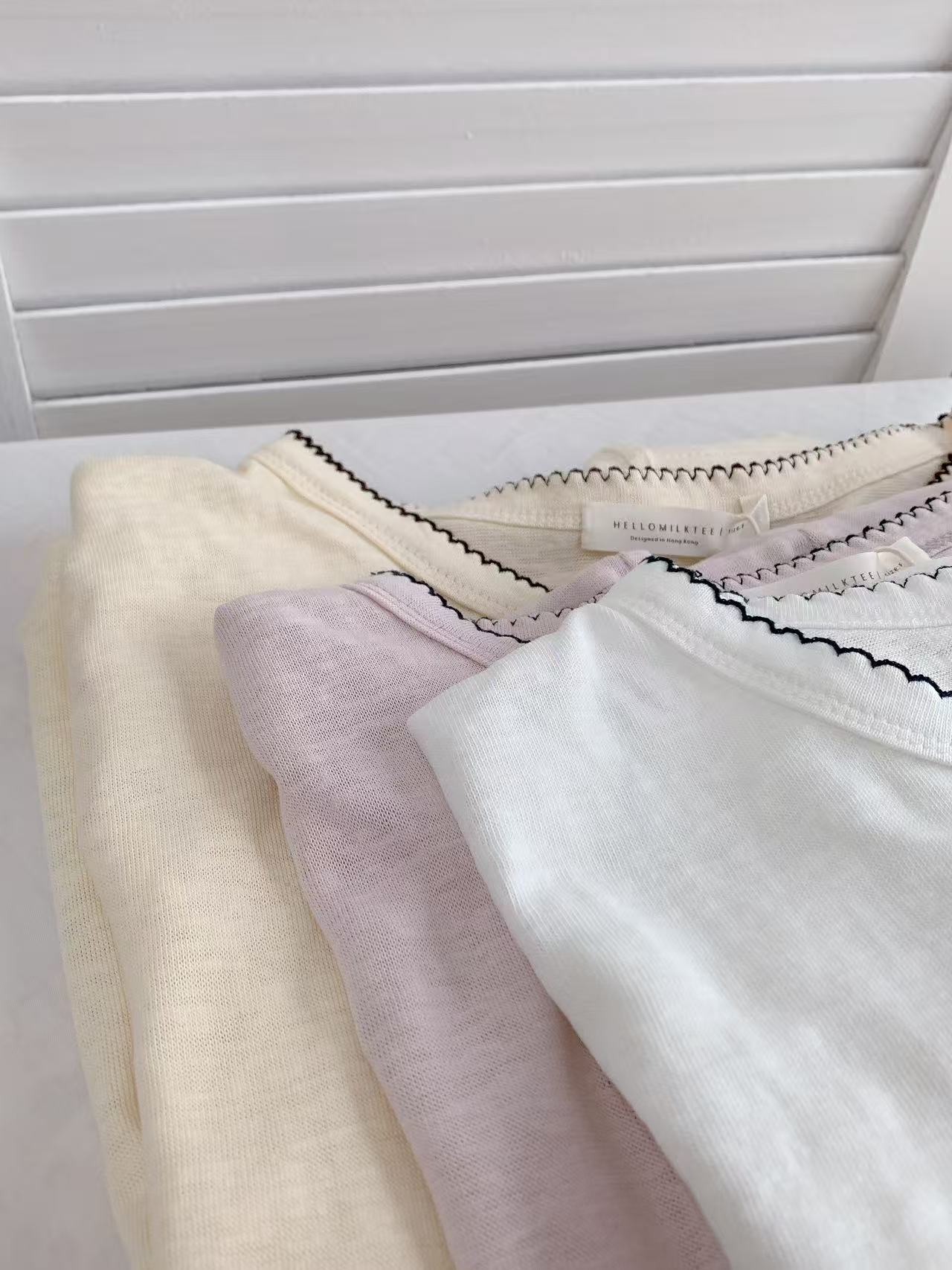 HELLO MILK TEE- 86402 百搭短袖