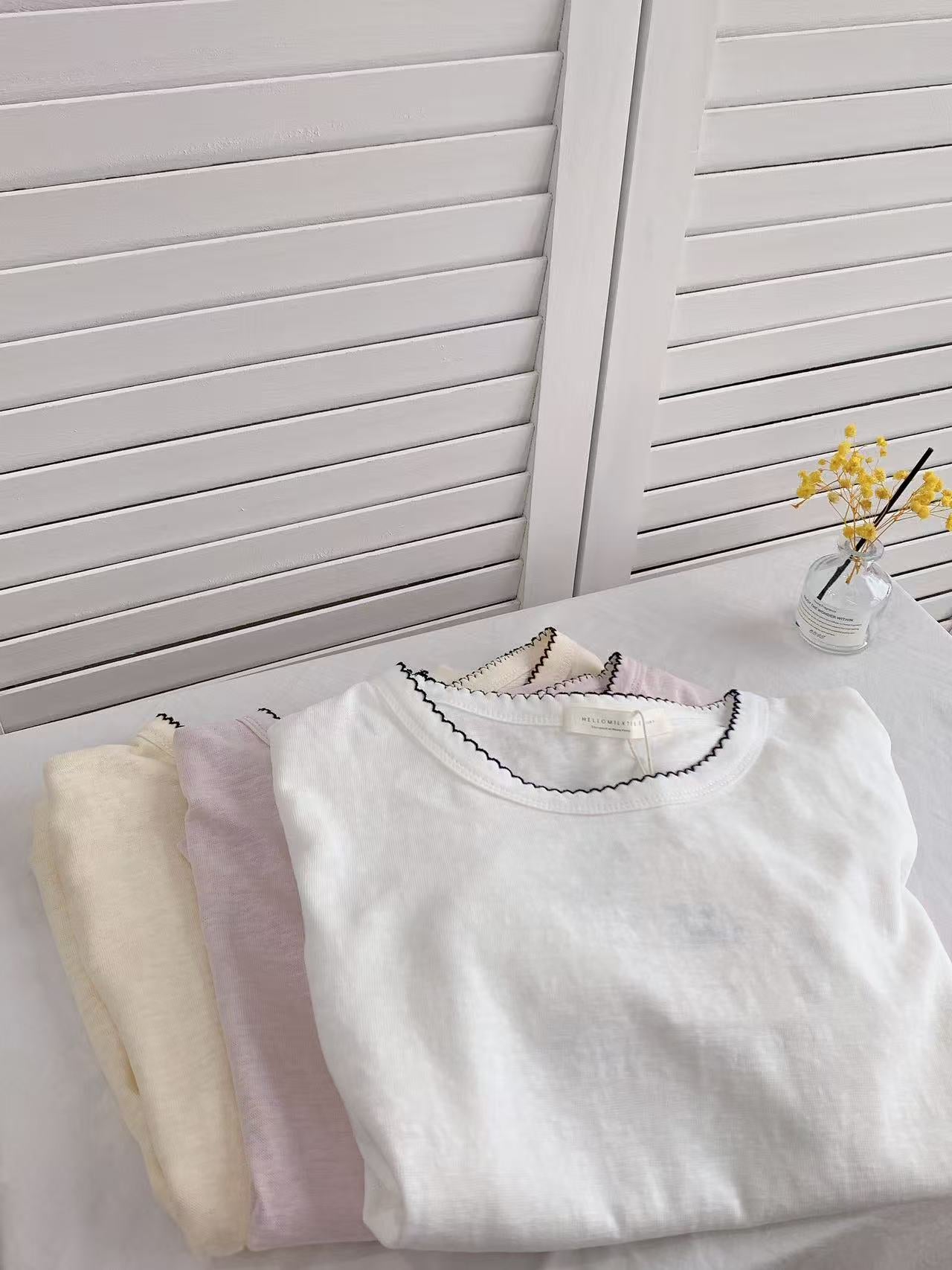 HELLO MILK TEE- 86402 百搭短袖