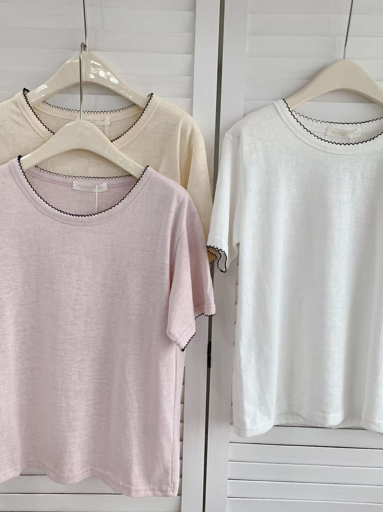 HELLO MILK TEE- 86402 百搭短袖