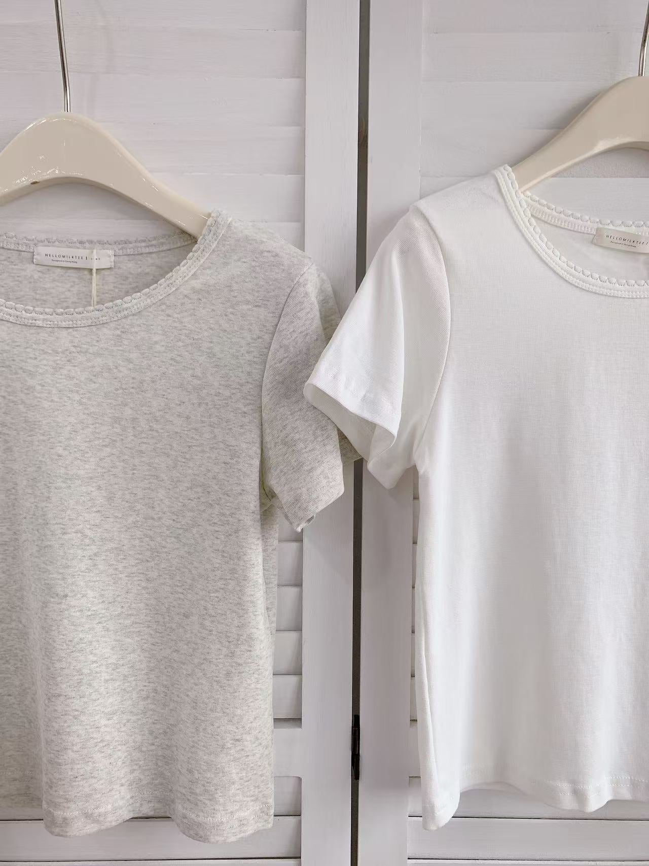 HELLO MILK TEE- 86403 韓系短袖