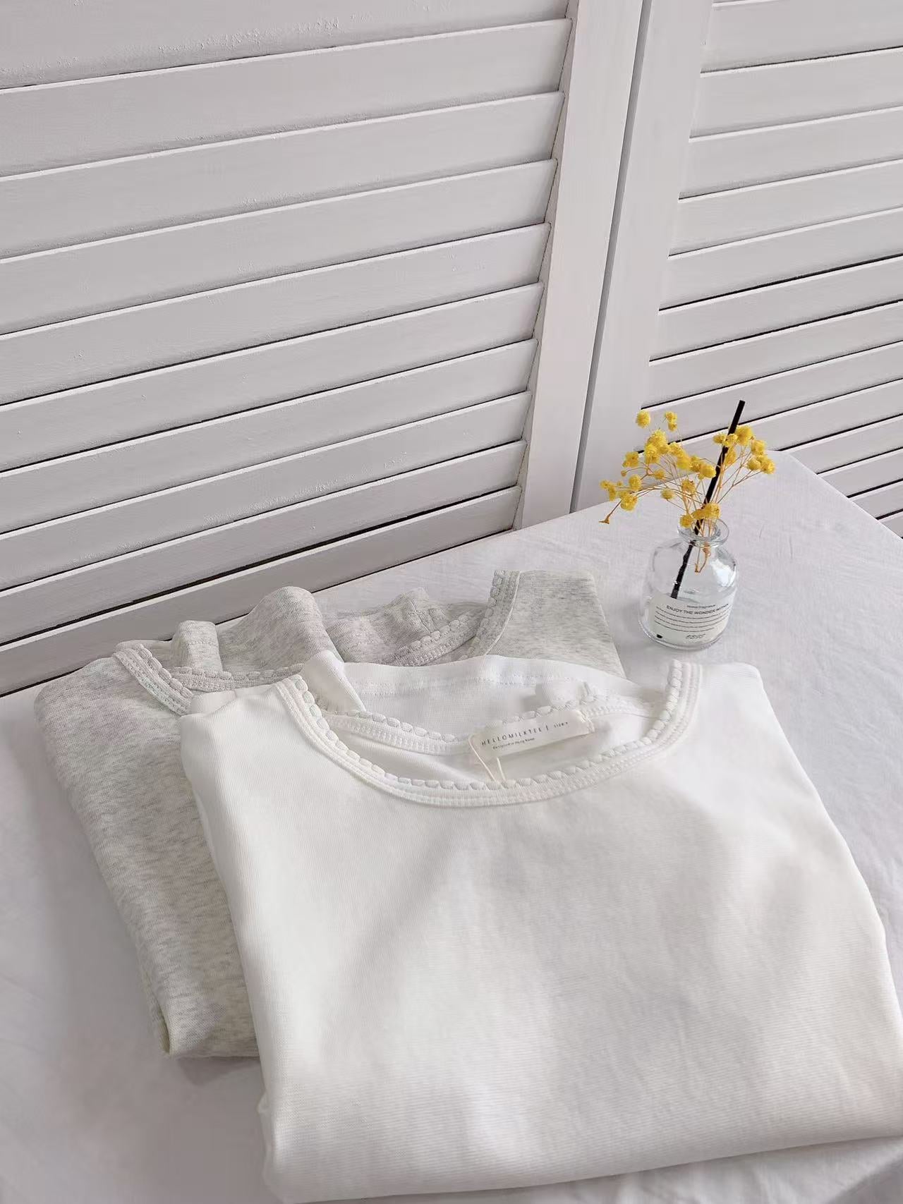 HELLO MILK TEE- 86403 韓系短袖