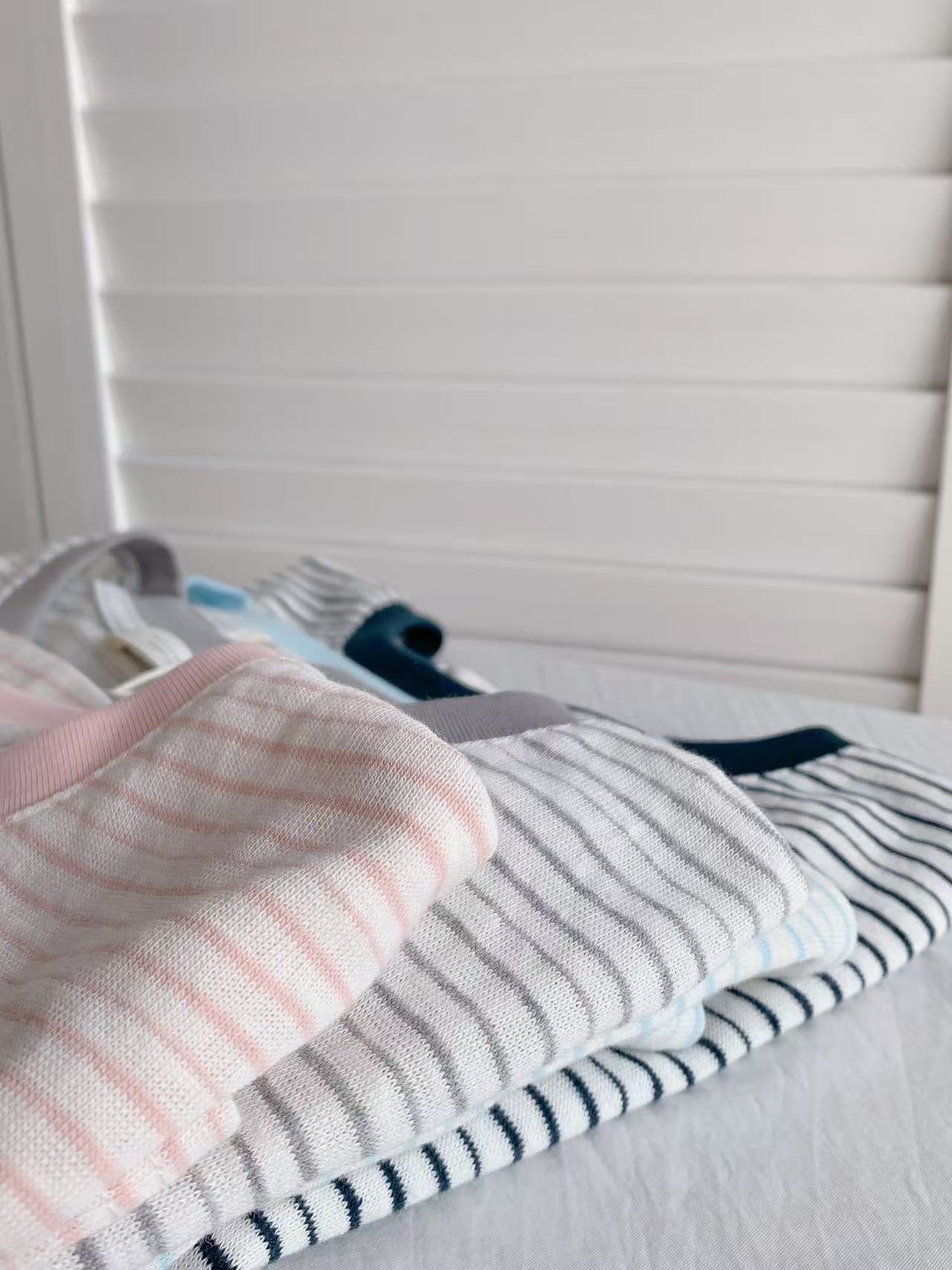 HELLO MILK TEE- 86405 圓領條紋衫