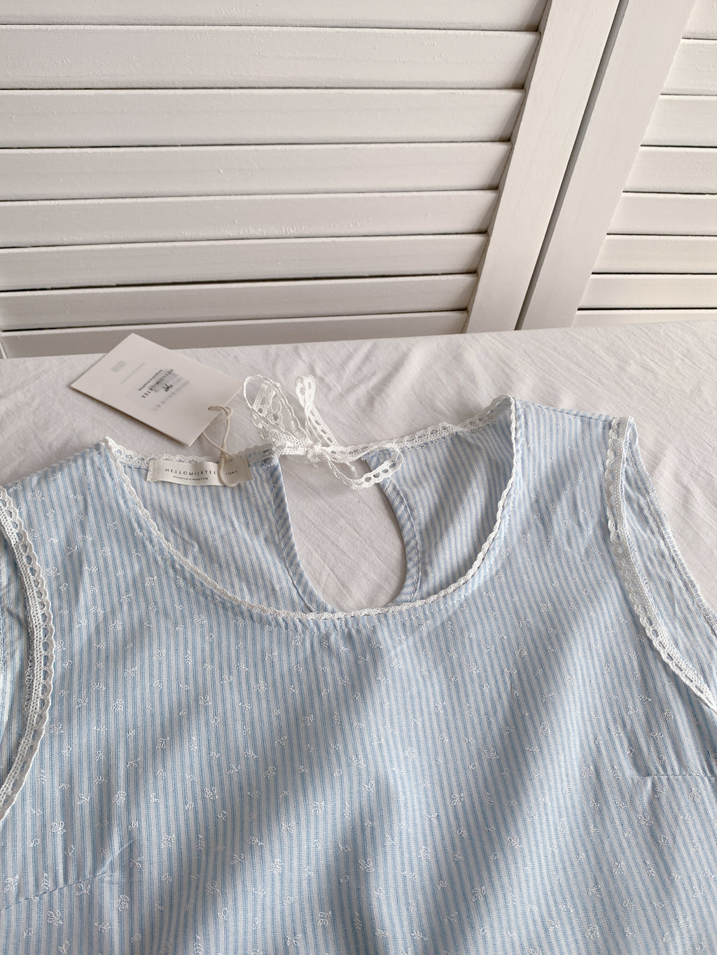 HELLO MILK TEE- 86443 無袖連衣裙