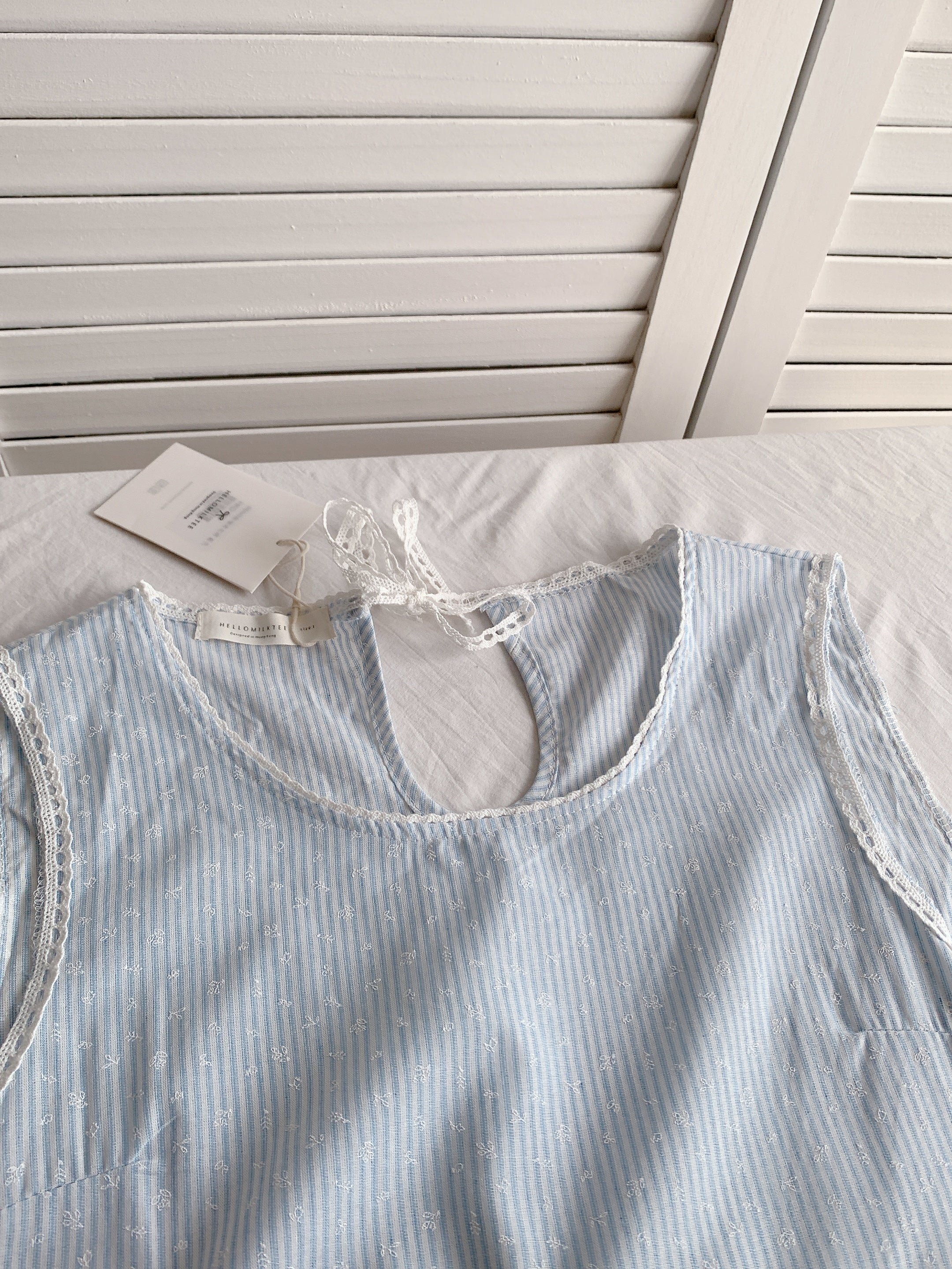 HELLO MILK TEE- 86443 無袖連衣裙