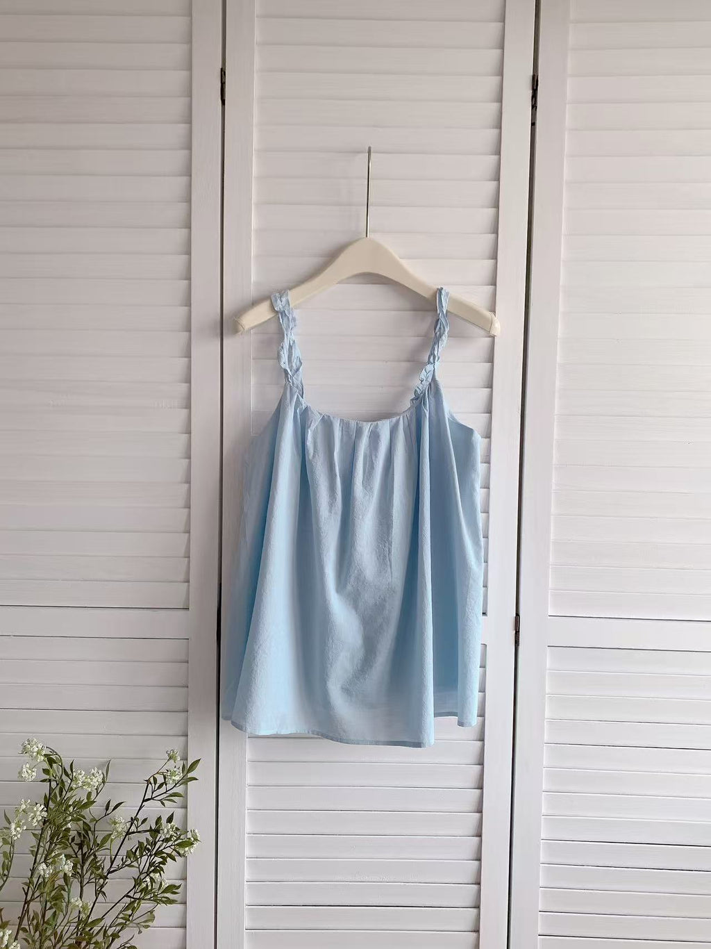 HELLO MILK TEE- 86455 韓系吊帶衫