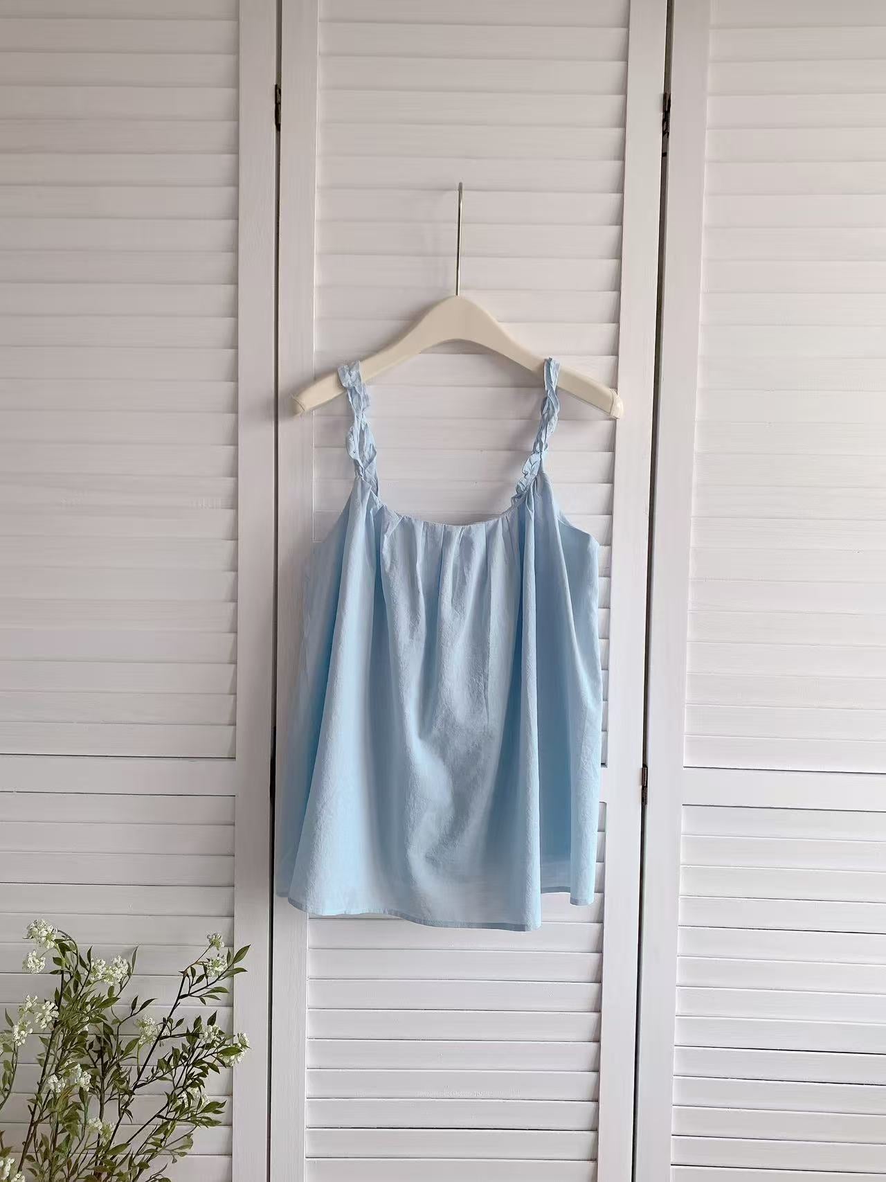HELLO MILK TEE- 86455 韓系吊帶衫