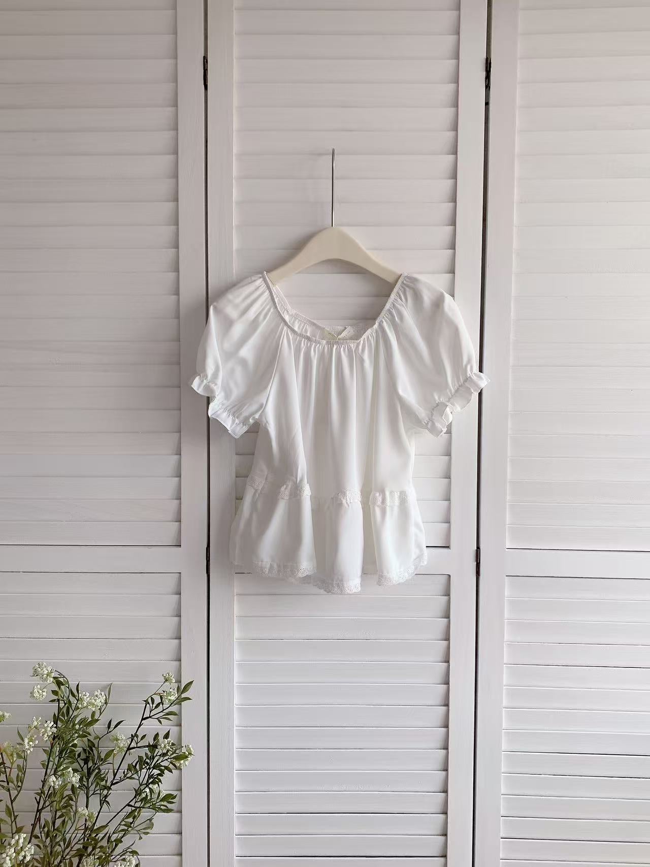 HELLO MILK TEE- 86416 韓系百搭衫