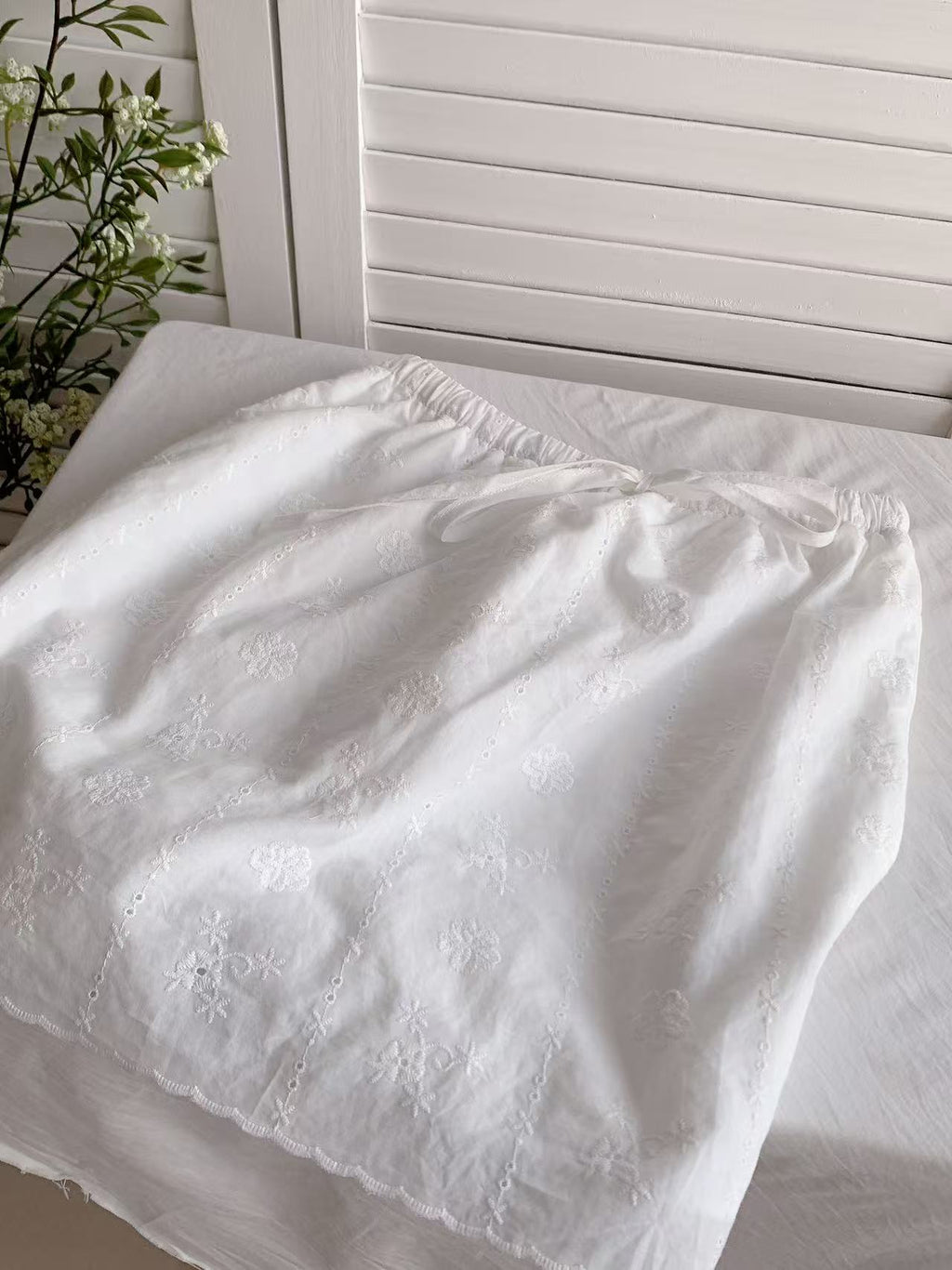 HELLO MILK TEE- 86365 質感半裙