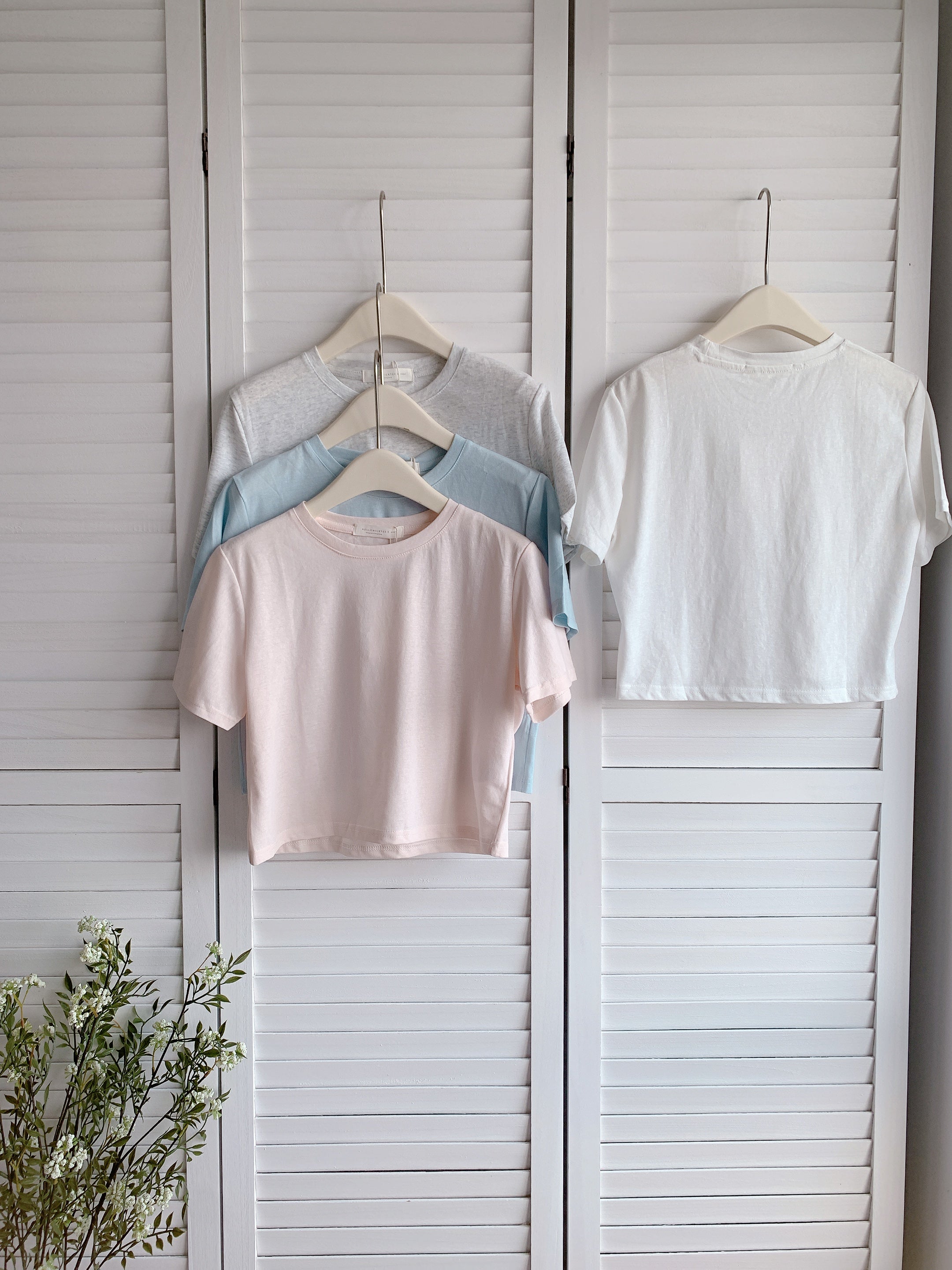 HELLO MILK TEE- 86404 淨版短袖
