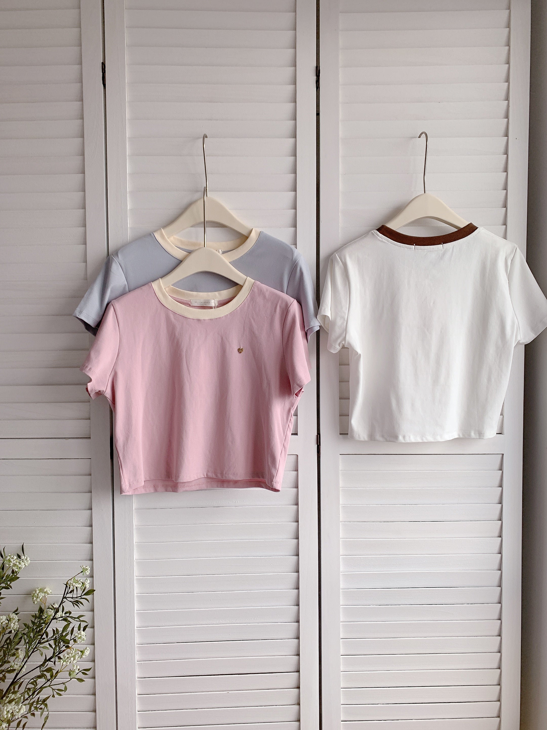 HELLO MILK TEE- 86371  圓領短袖