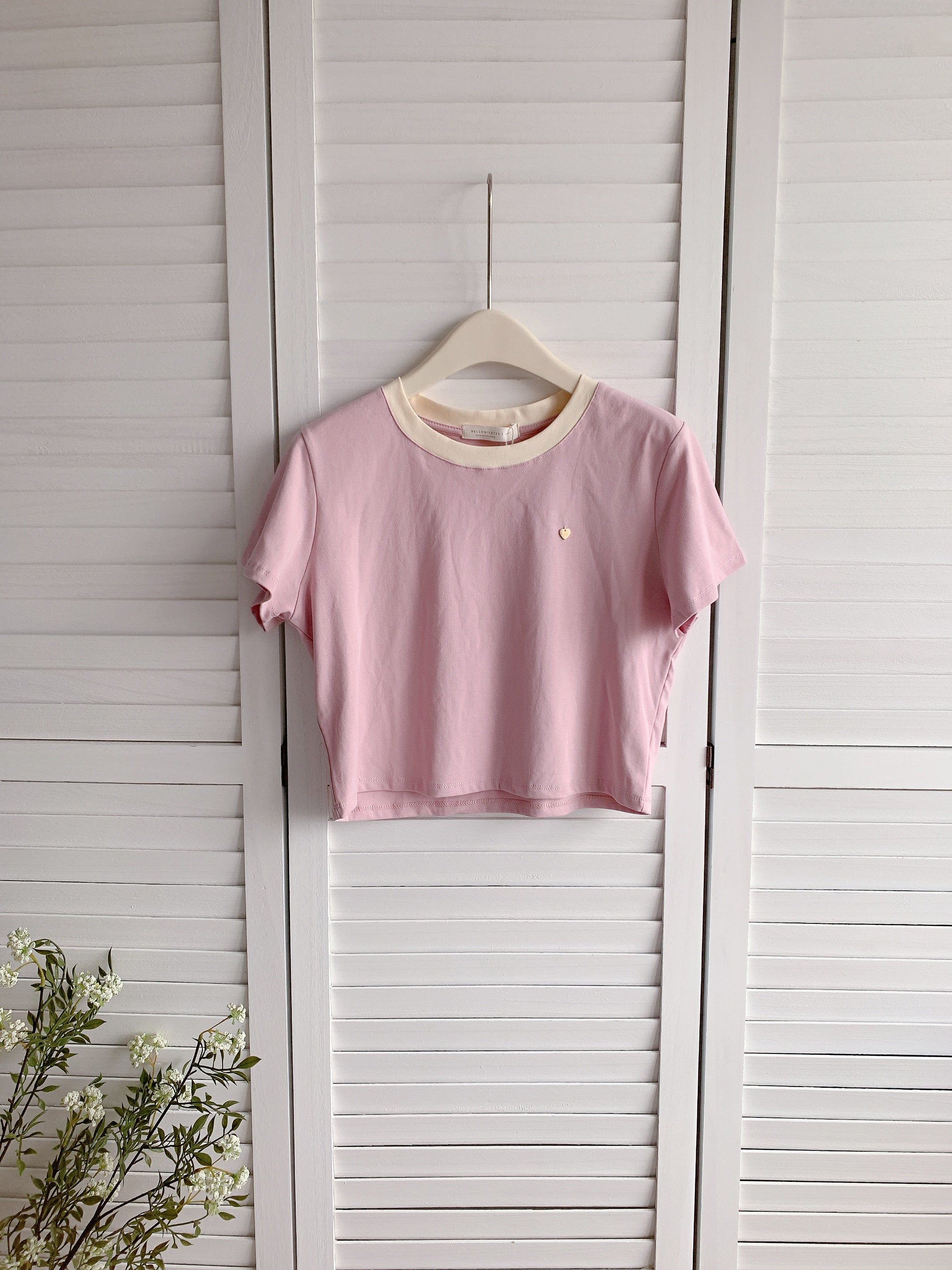 HELLO MILK TEE- 86371  圓領短袖
