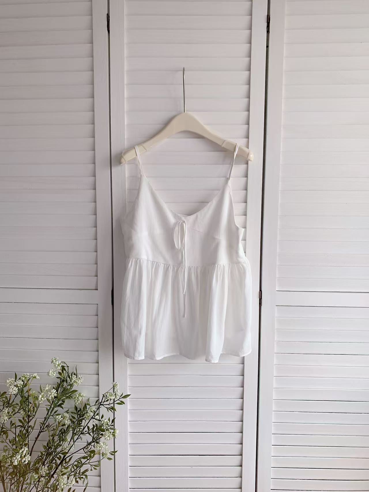 HELLO MILK TEE- 86452 吊帶小衫