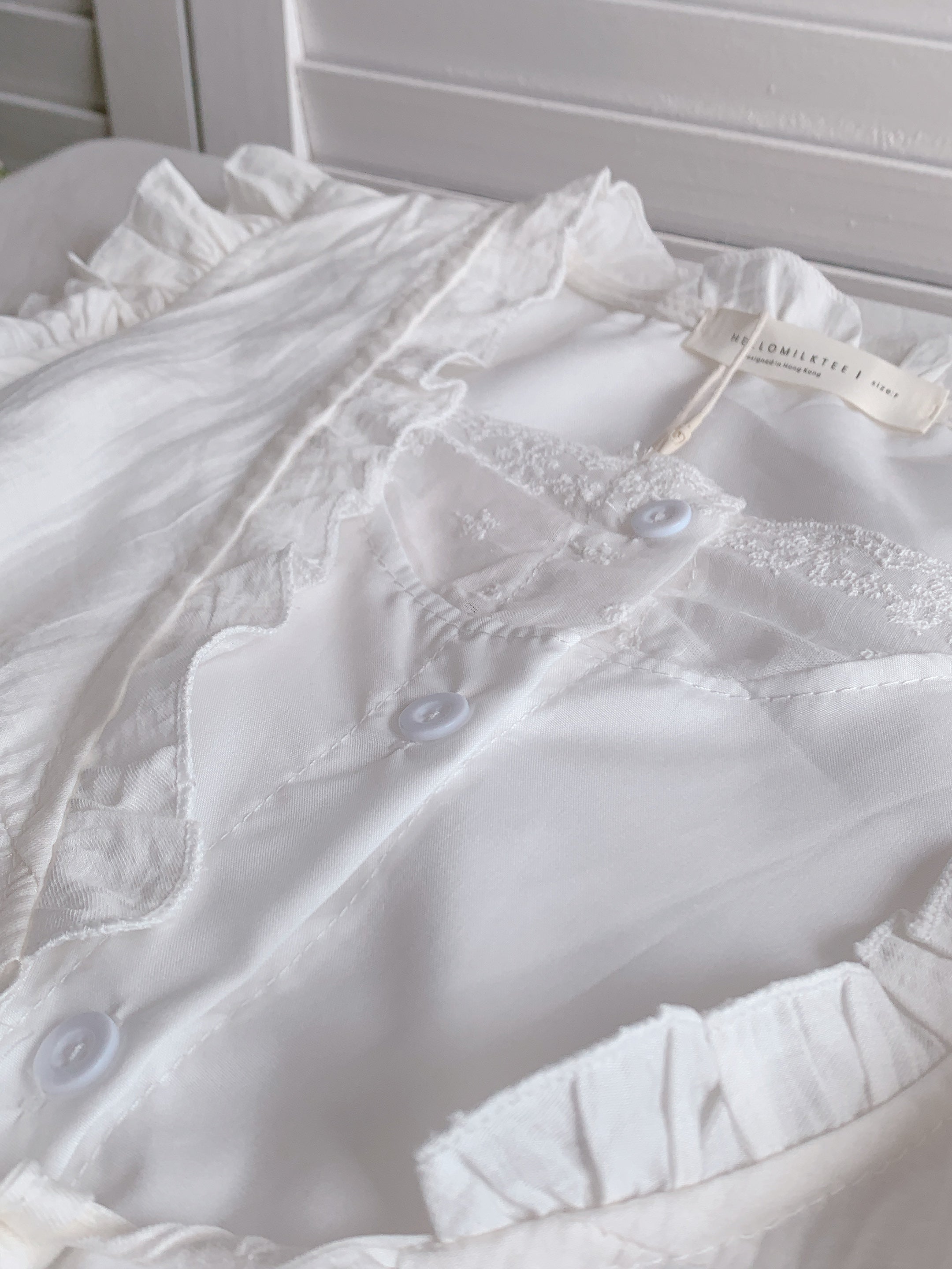 HELLO MILK TEE- 86414  百搭小衫