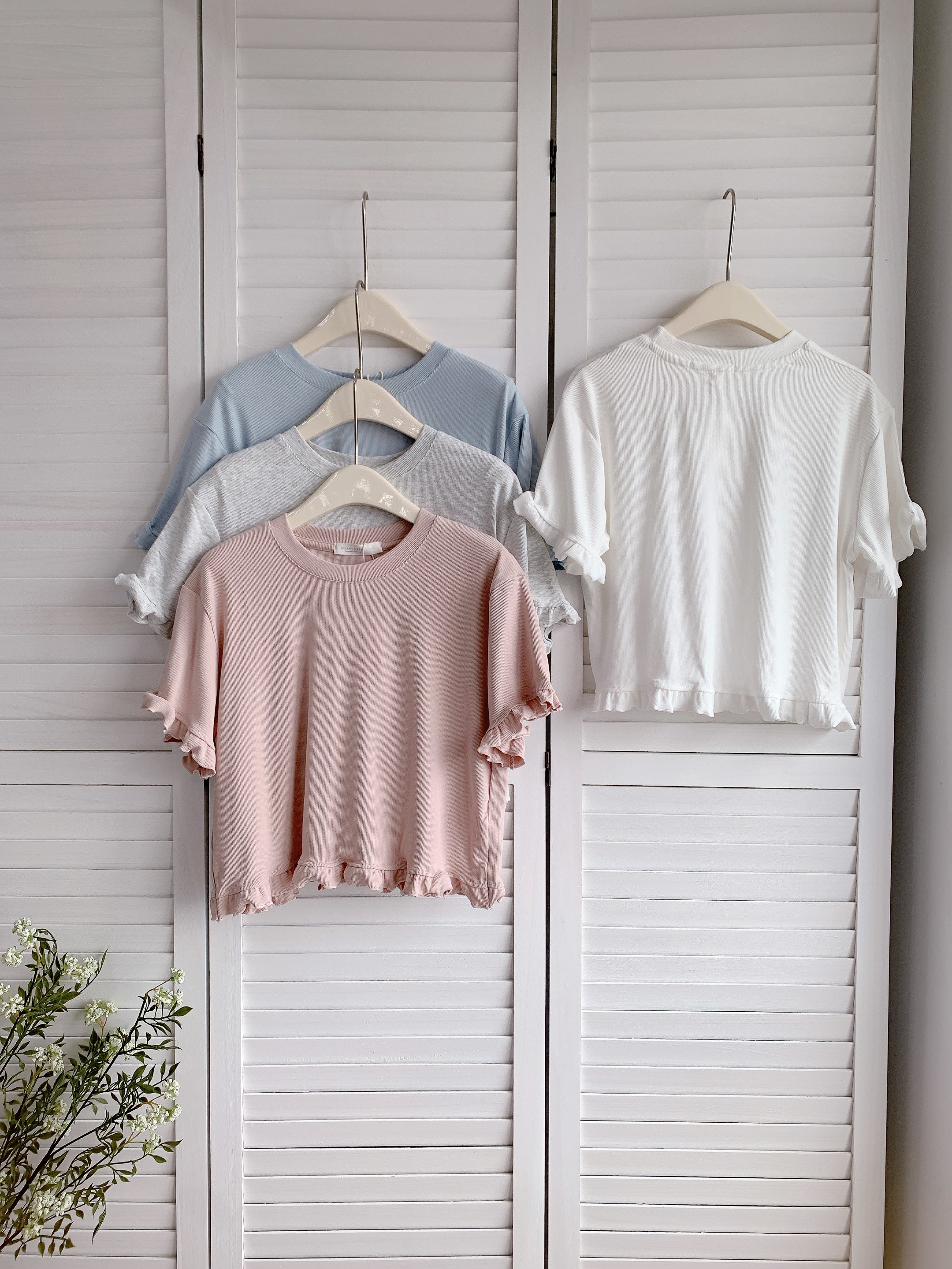 HELLO MILK TEE- 86471  純色短袖