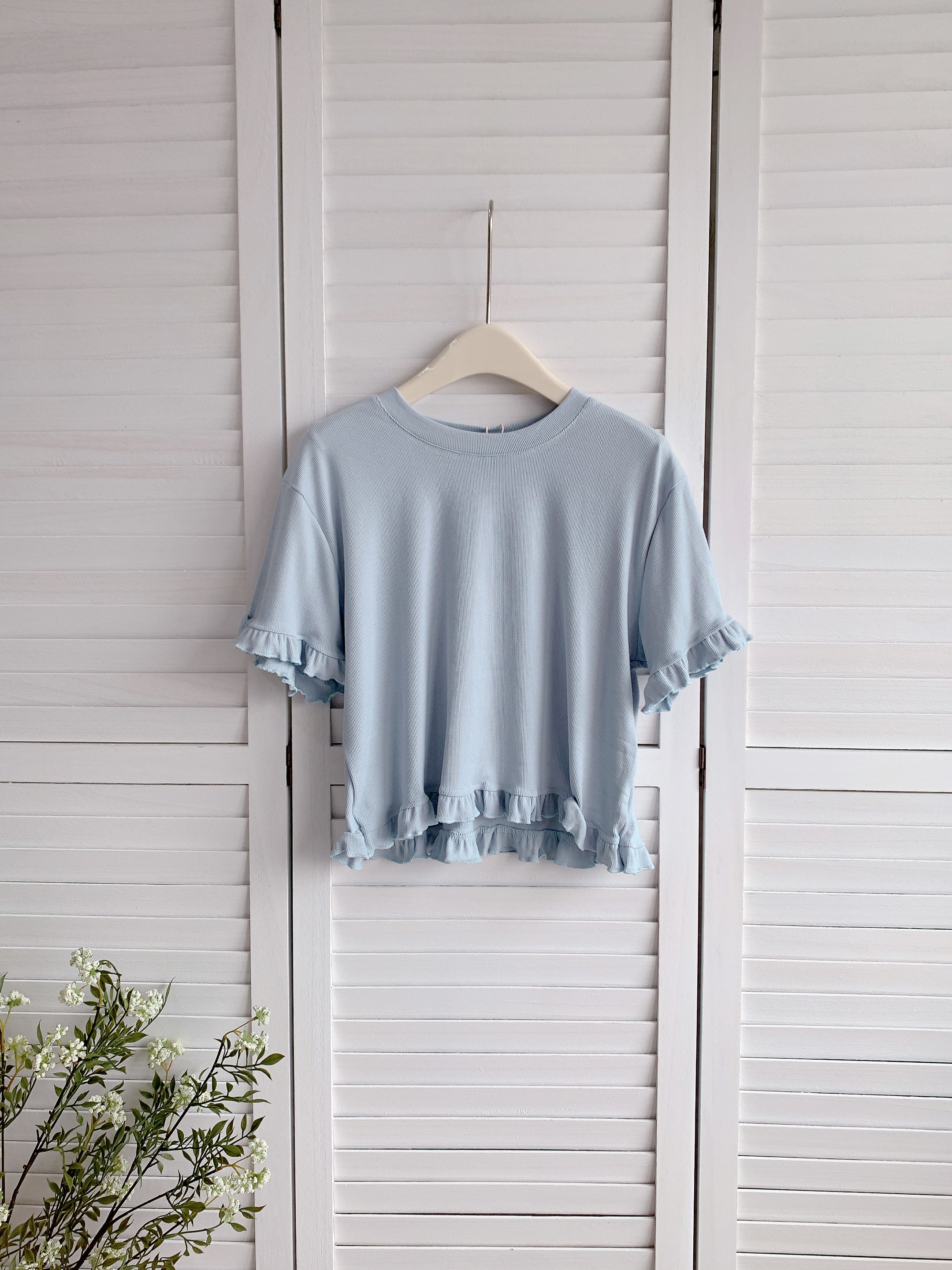 HELLO MILK TEE- 86471  純色短袖