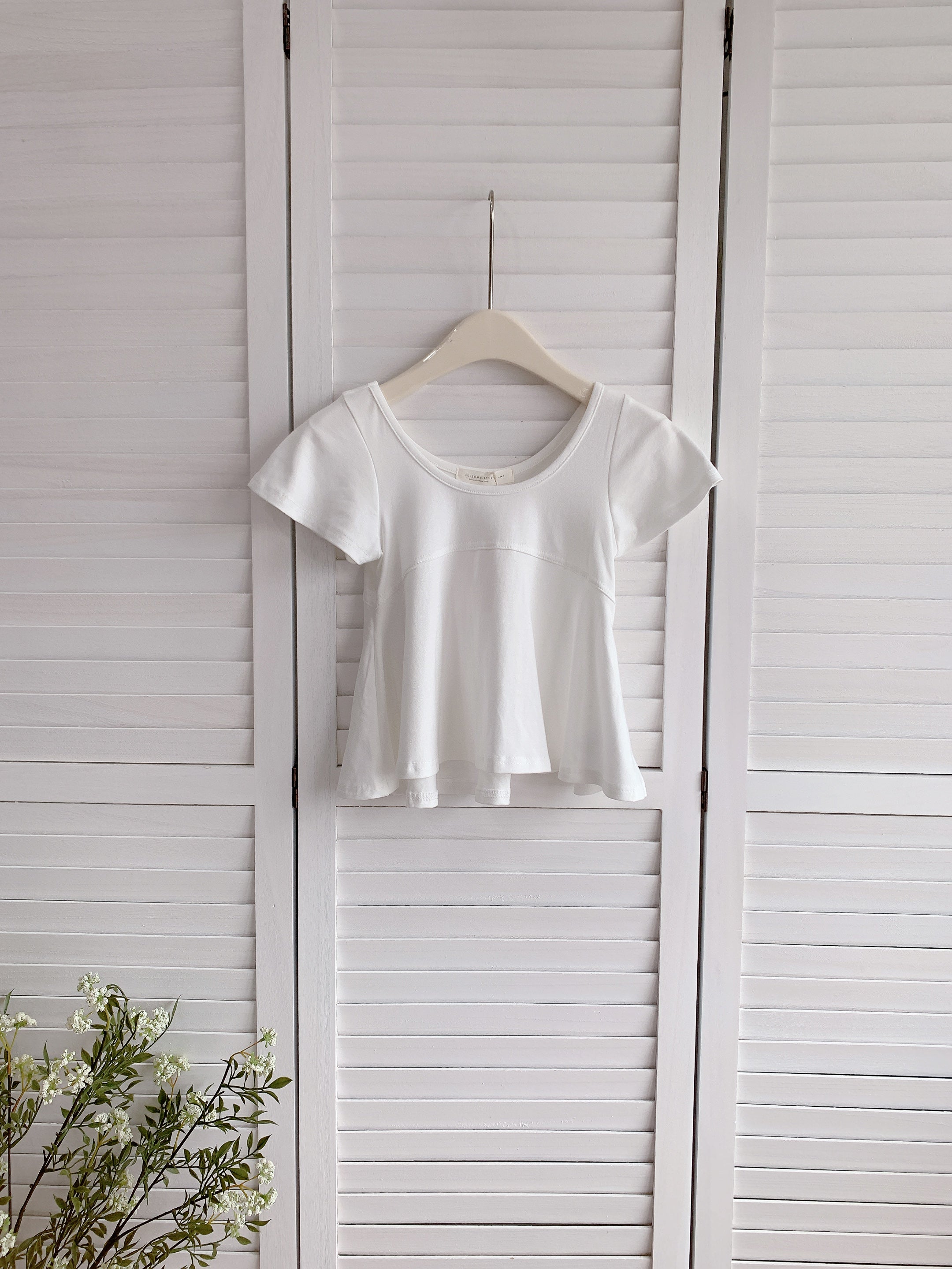 HELLO MILK TEE- 86470  圓領短袖