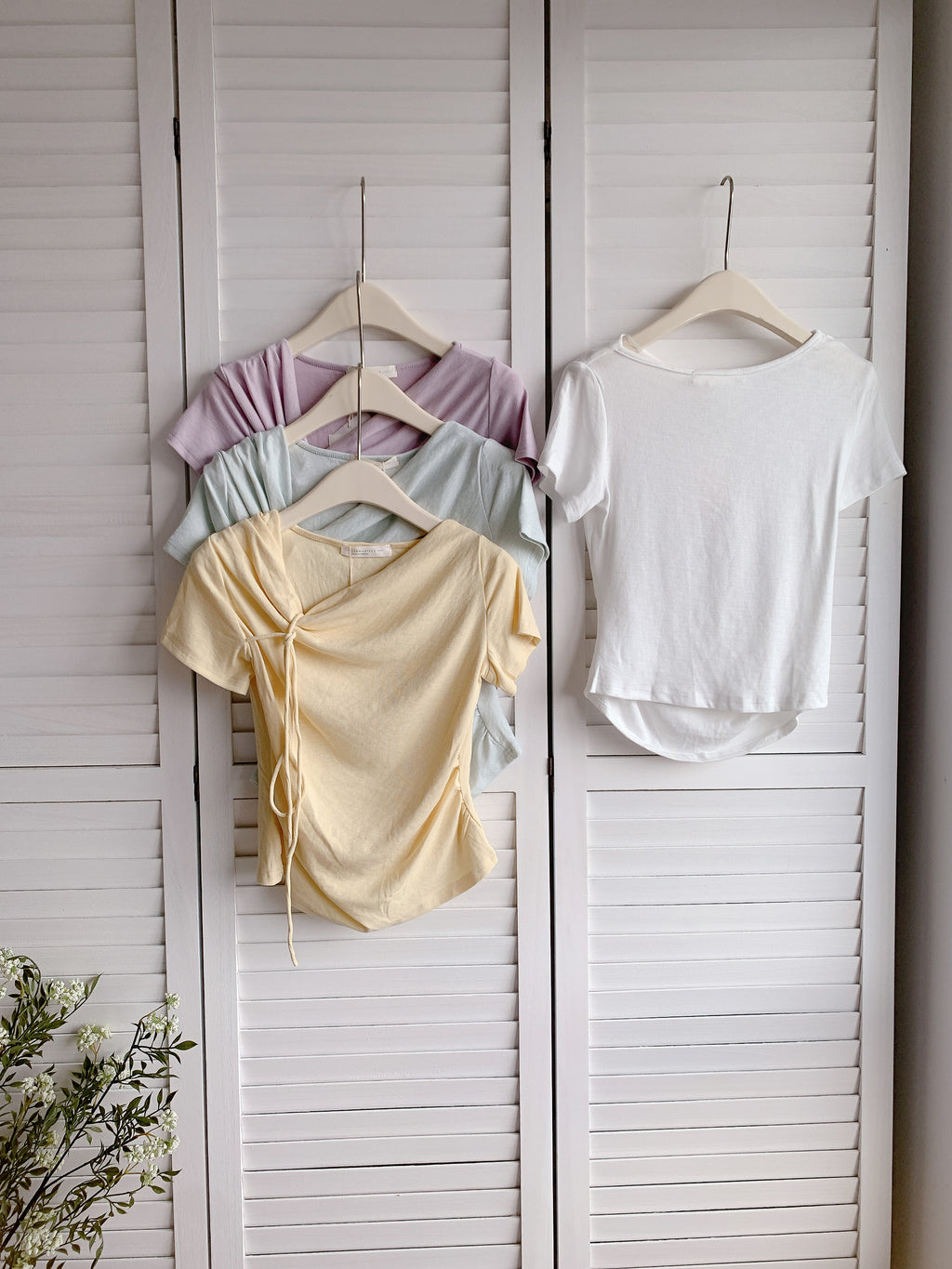 HELLO MILK TEE- 86458  仙氣小衫