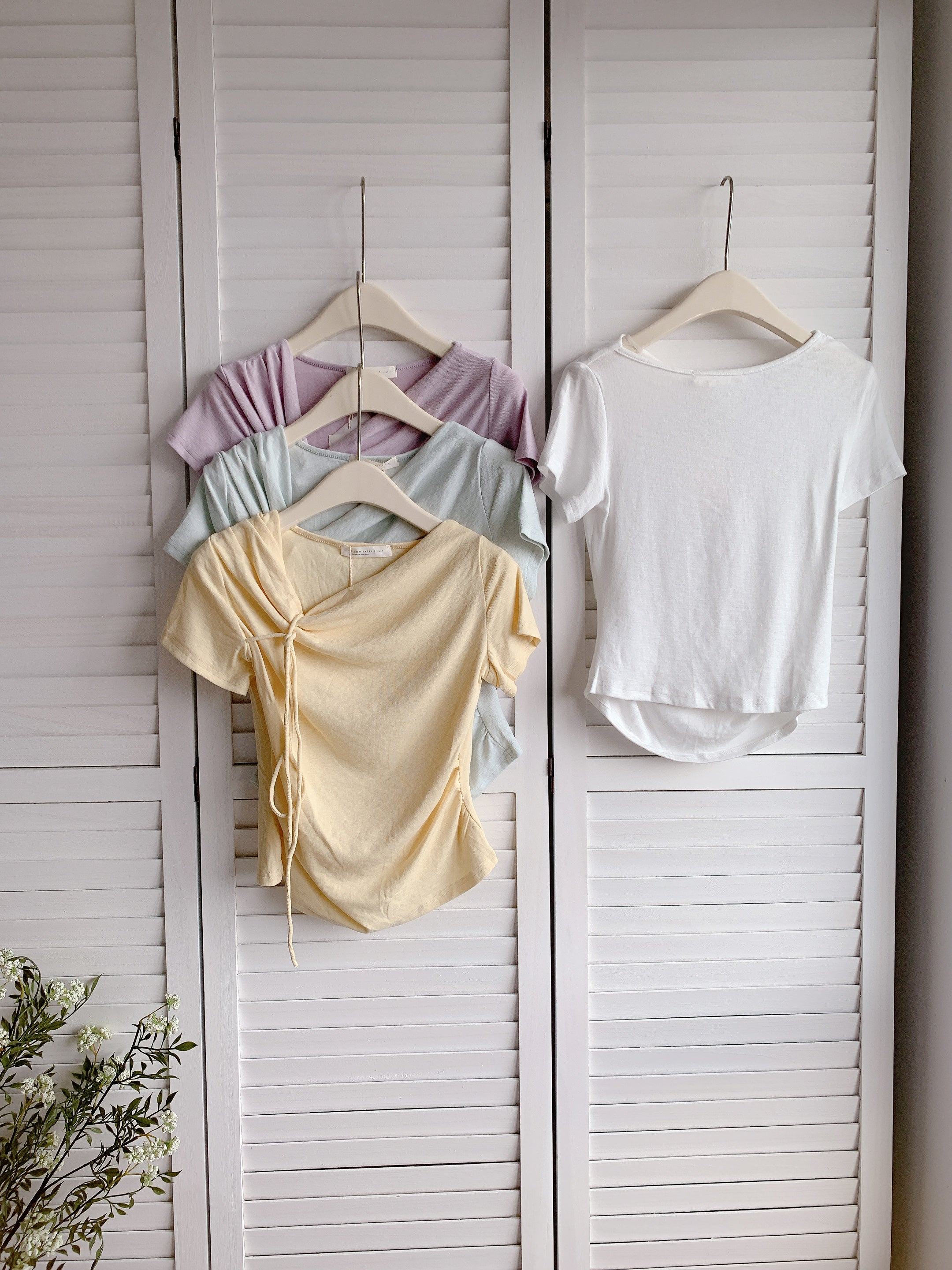 HELLO MILK TEE- 86458  仙氣小衫