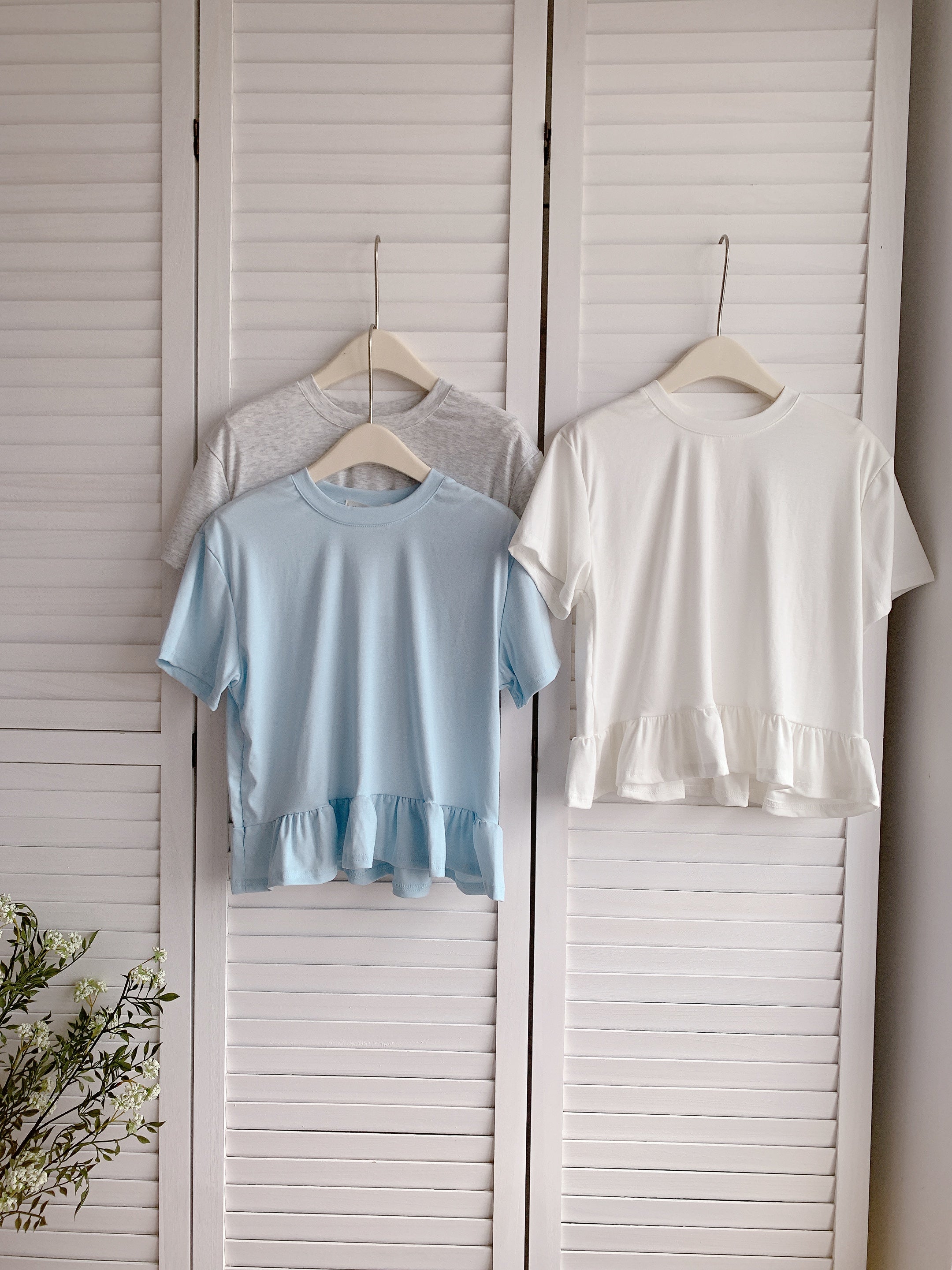 HELLO MILK TEE- 86474  百搭短袖