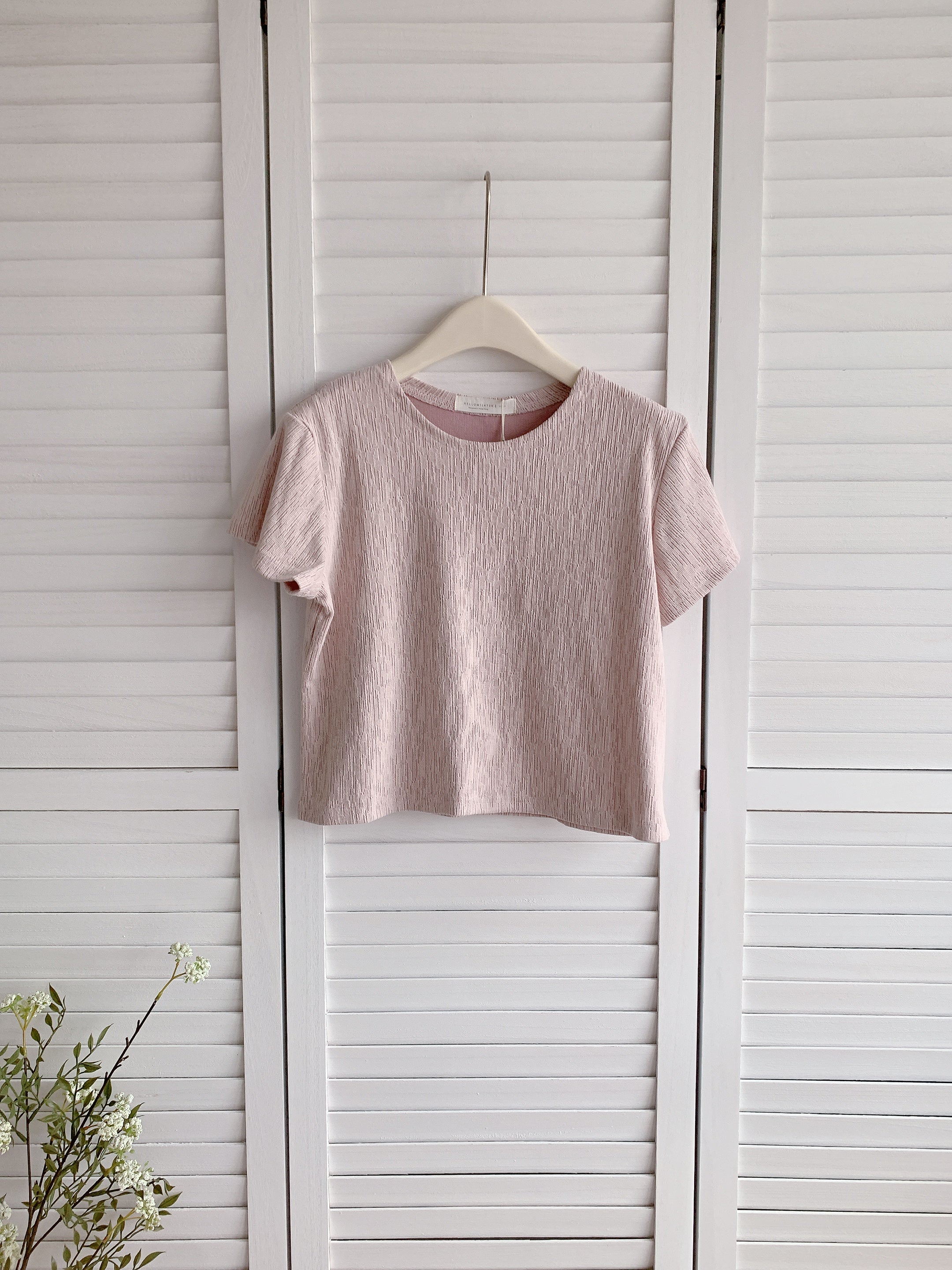 HELLO MILK TEE- 86478  韓系短袖