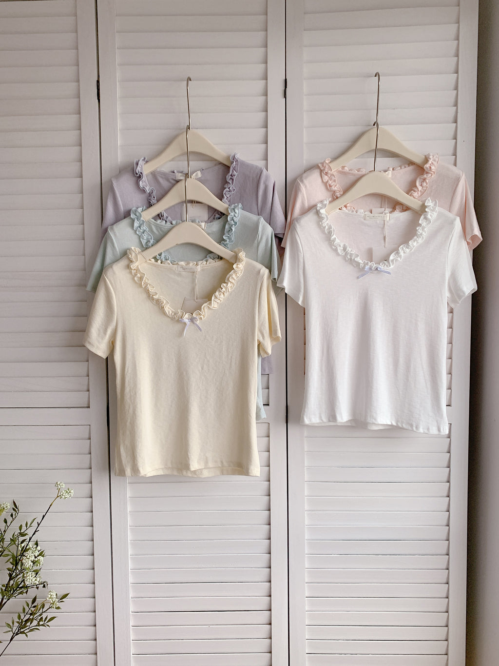 HELLO MILK TEE- 86433  韓系小衫