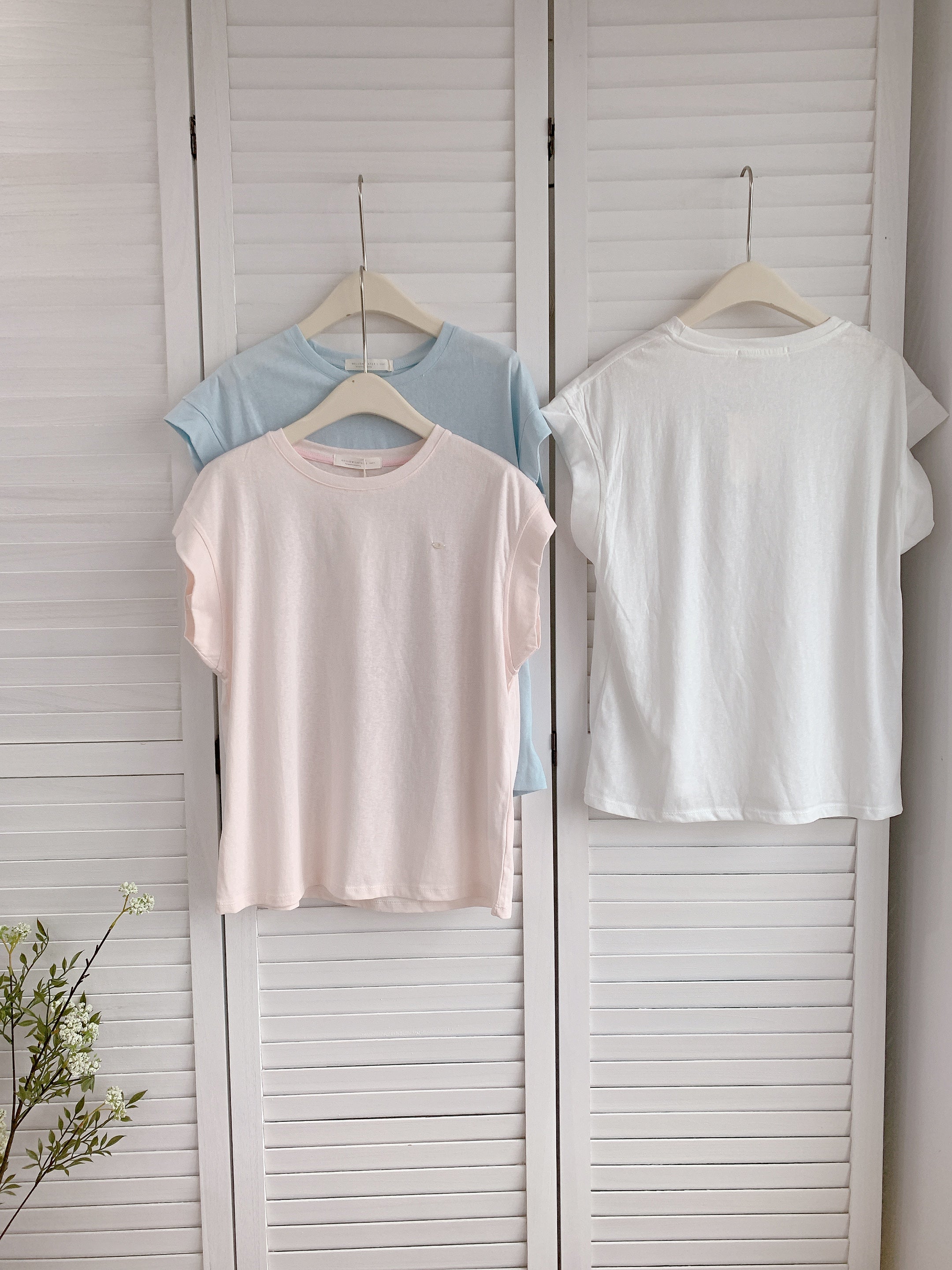 HELLO MILK TEE- 86502  簡約短袖