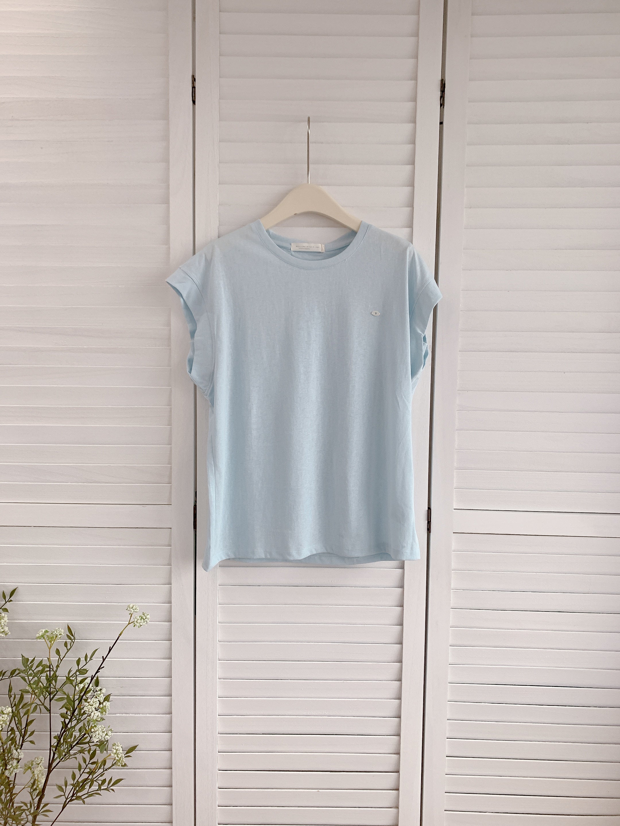 HELLO MILK TEE- 86502  簡約短袖