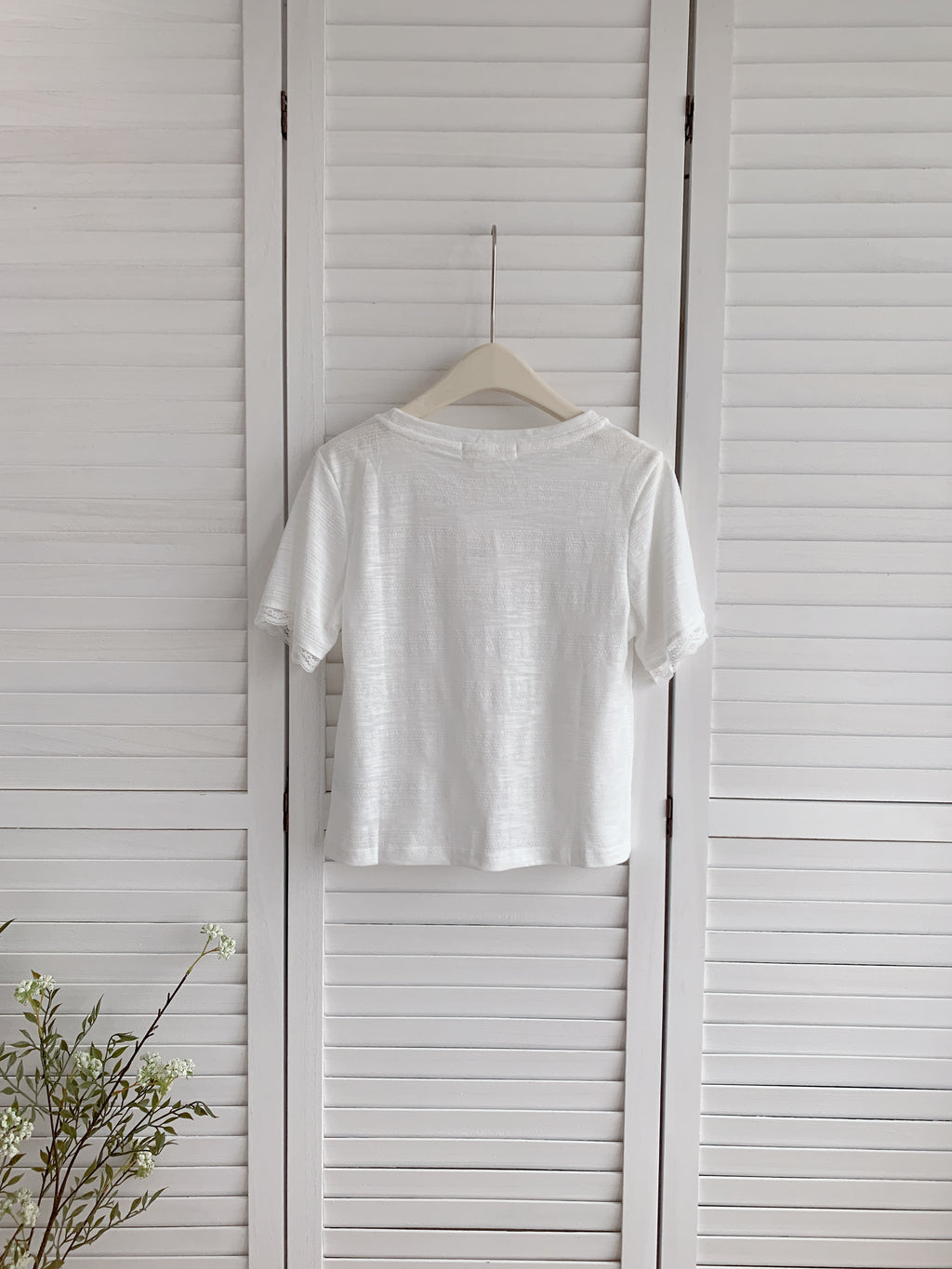 HELLO MILK TEE- 86475  簡約短袖