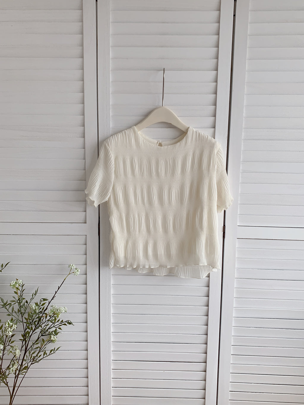 HELLO MILK TEE- 86536 氣質小衫