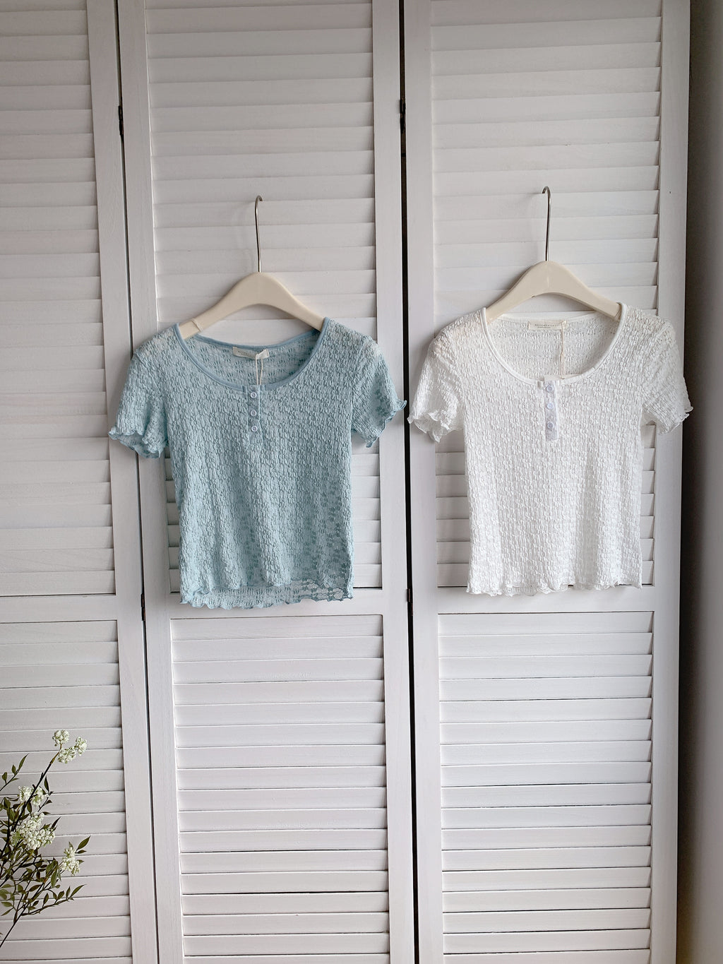 HELLO MILK TEE- 86509  百搭小衫
