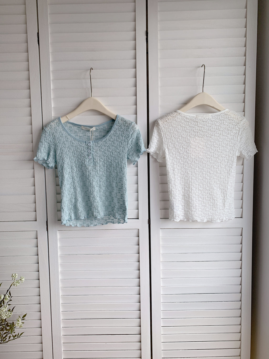 HELLO MILK TEE- 86509  百搭小衫