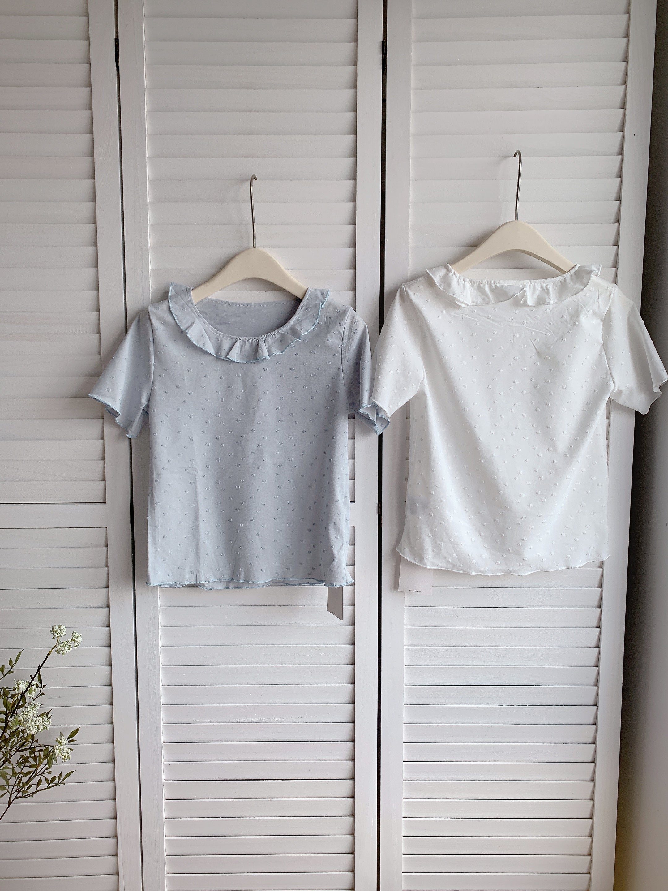 HELLO MILK TEE- 86480  法式小衫