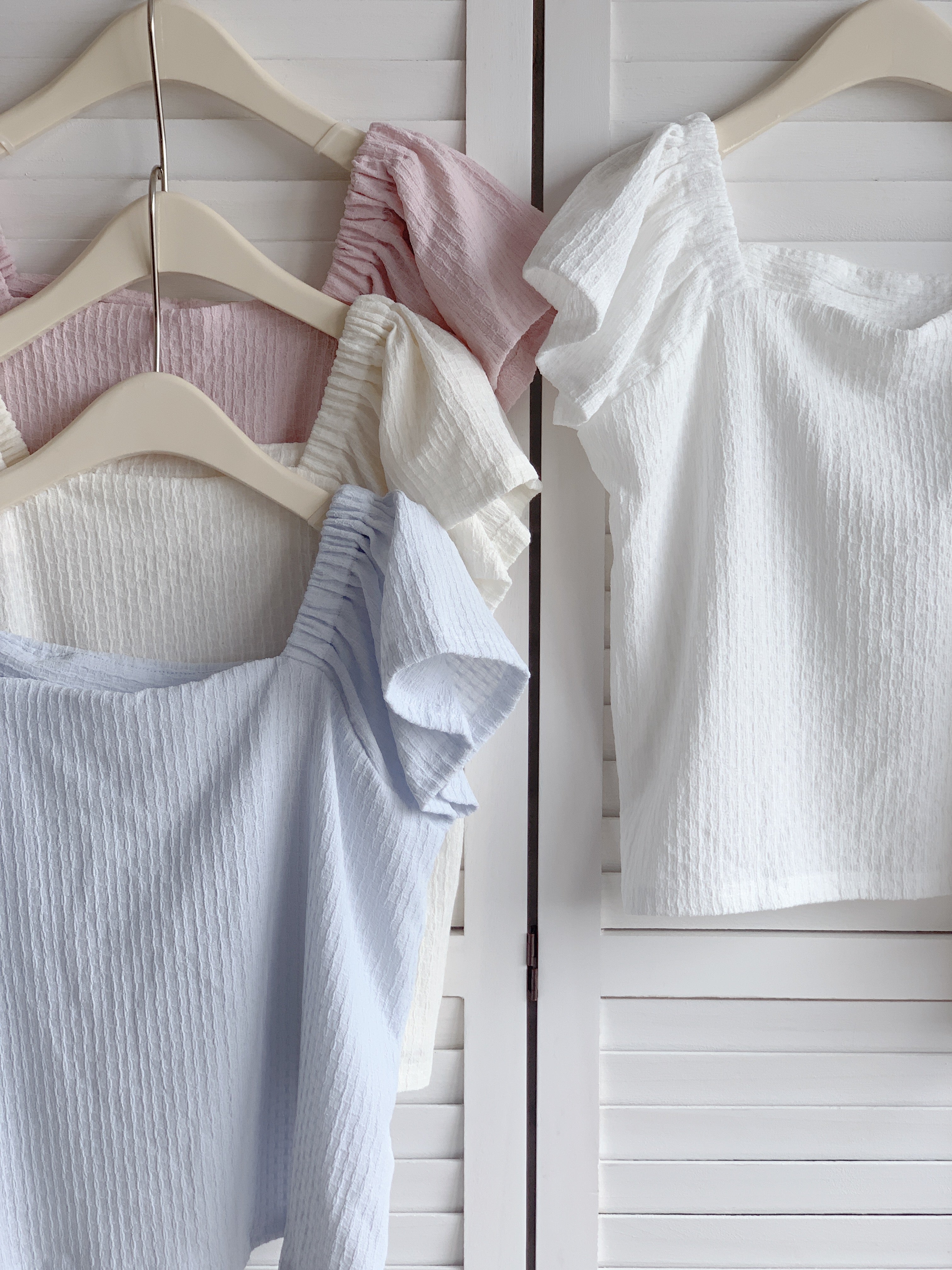 HELLO MILK TEE- 86477  方領上衣