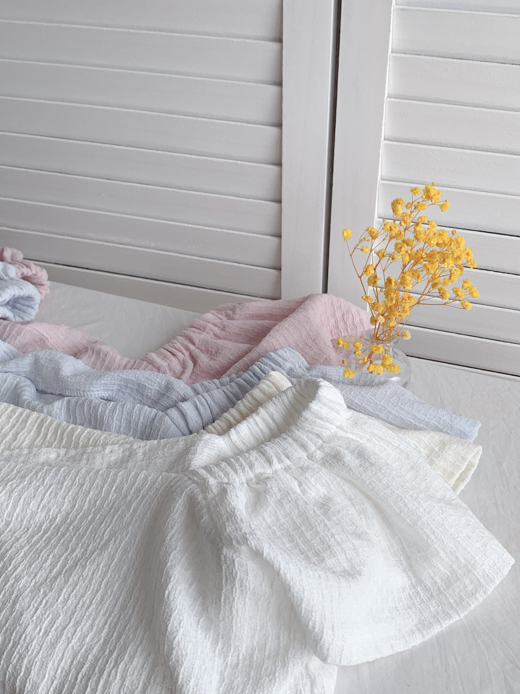 HELLO MILK TEE- 86477  方領上衣