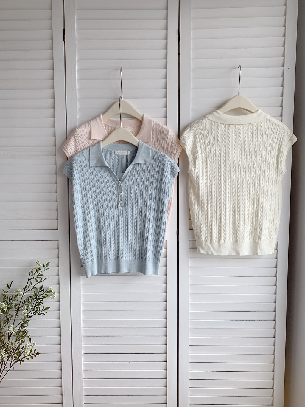 HELLO MILK TEE- 86531  翻領上衣