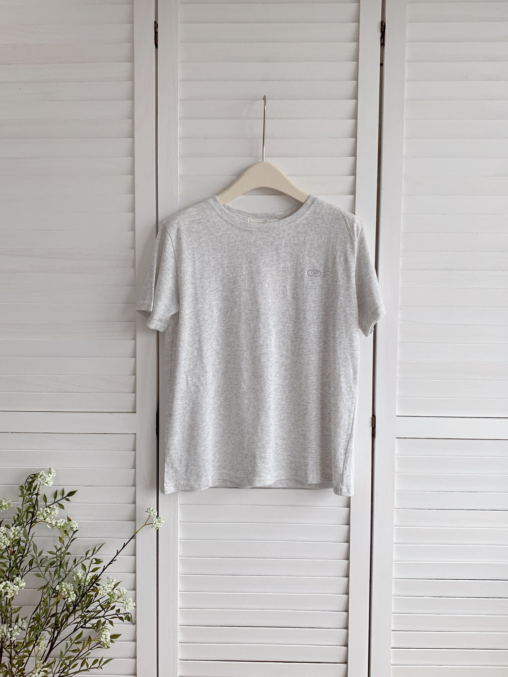 HELLO MILK TEE- 86537  刺繡短袖