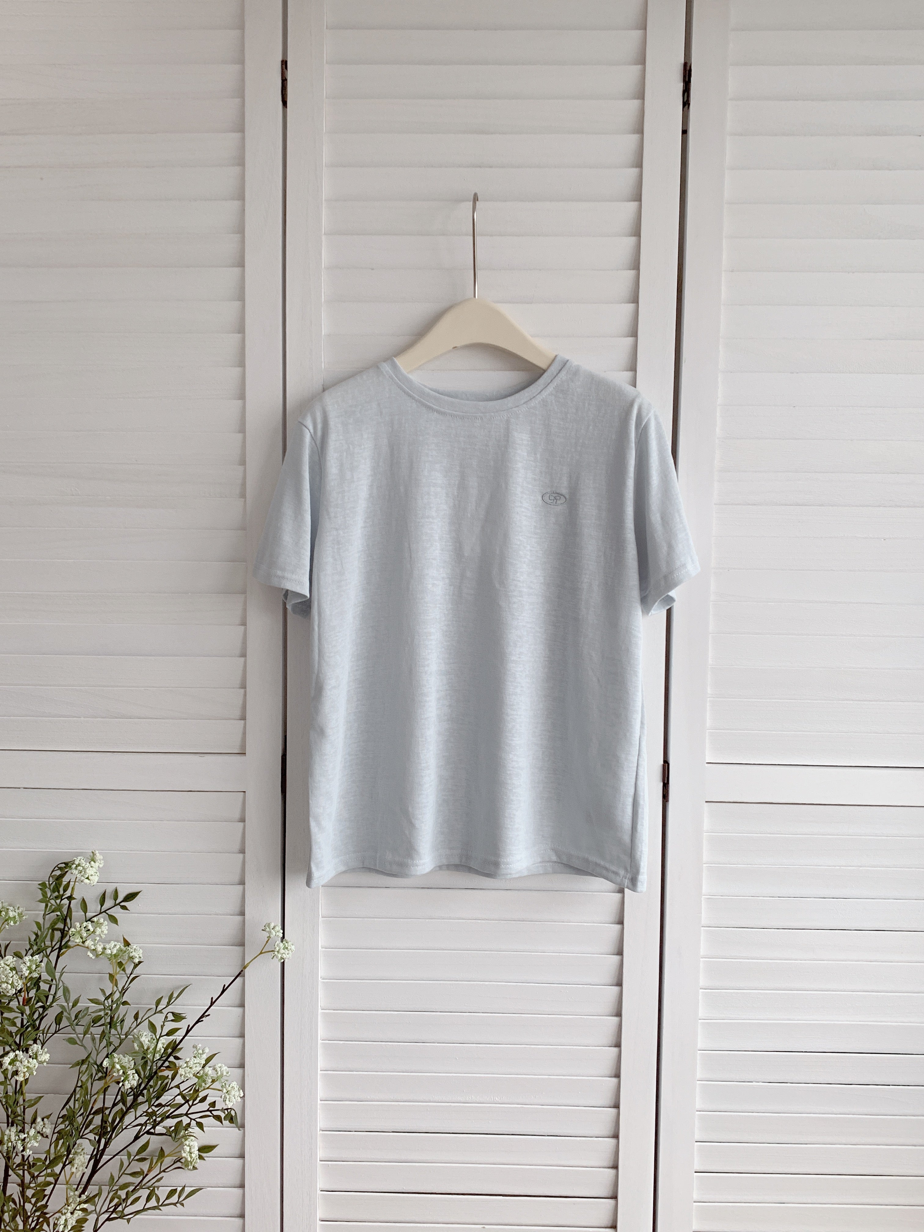 HELLO MILK TEE- 86537  刺繍短袖