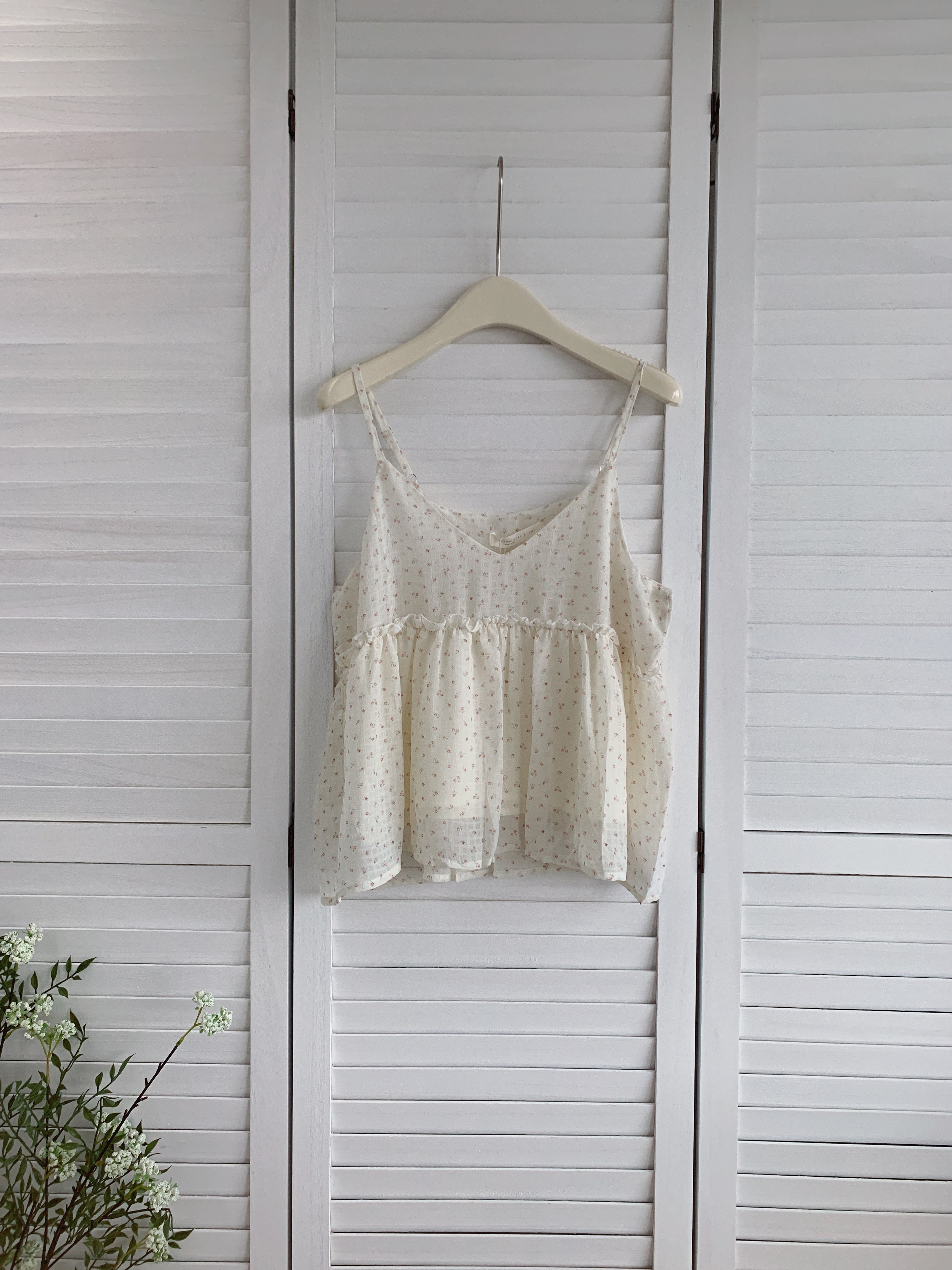 HELLO MILK TEE- 86549  吊帶小衫