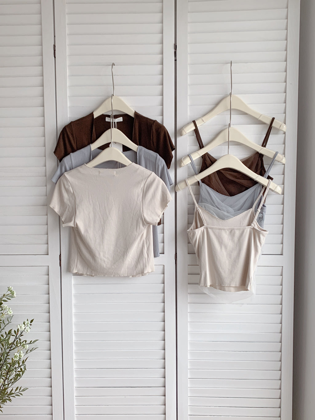 HELLO MILK TEE- 86348  網紗兩件套