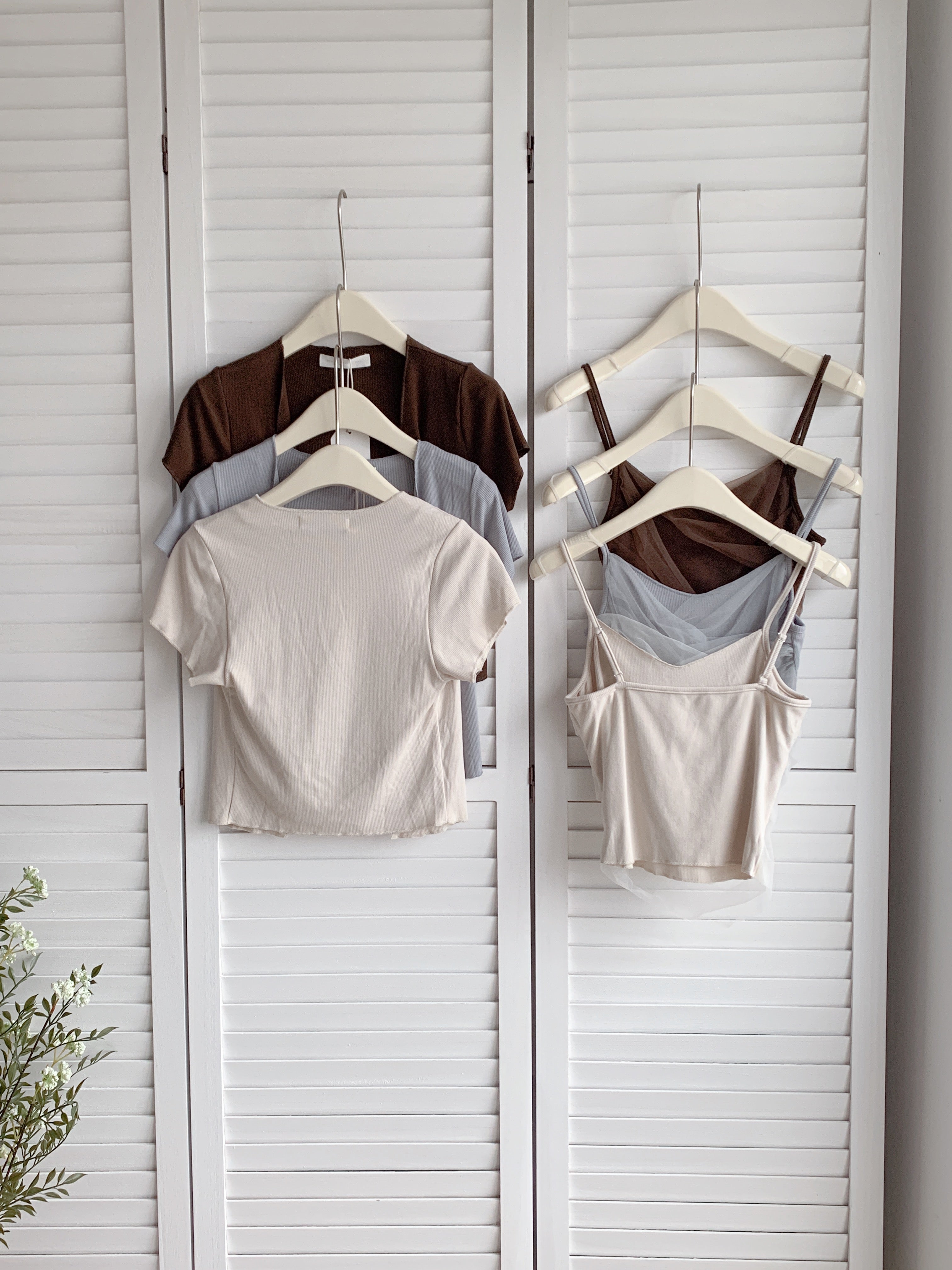 HELLO MILK TEE- 86348  網紗兩件套