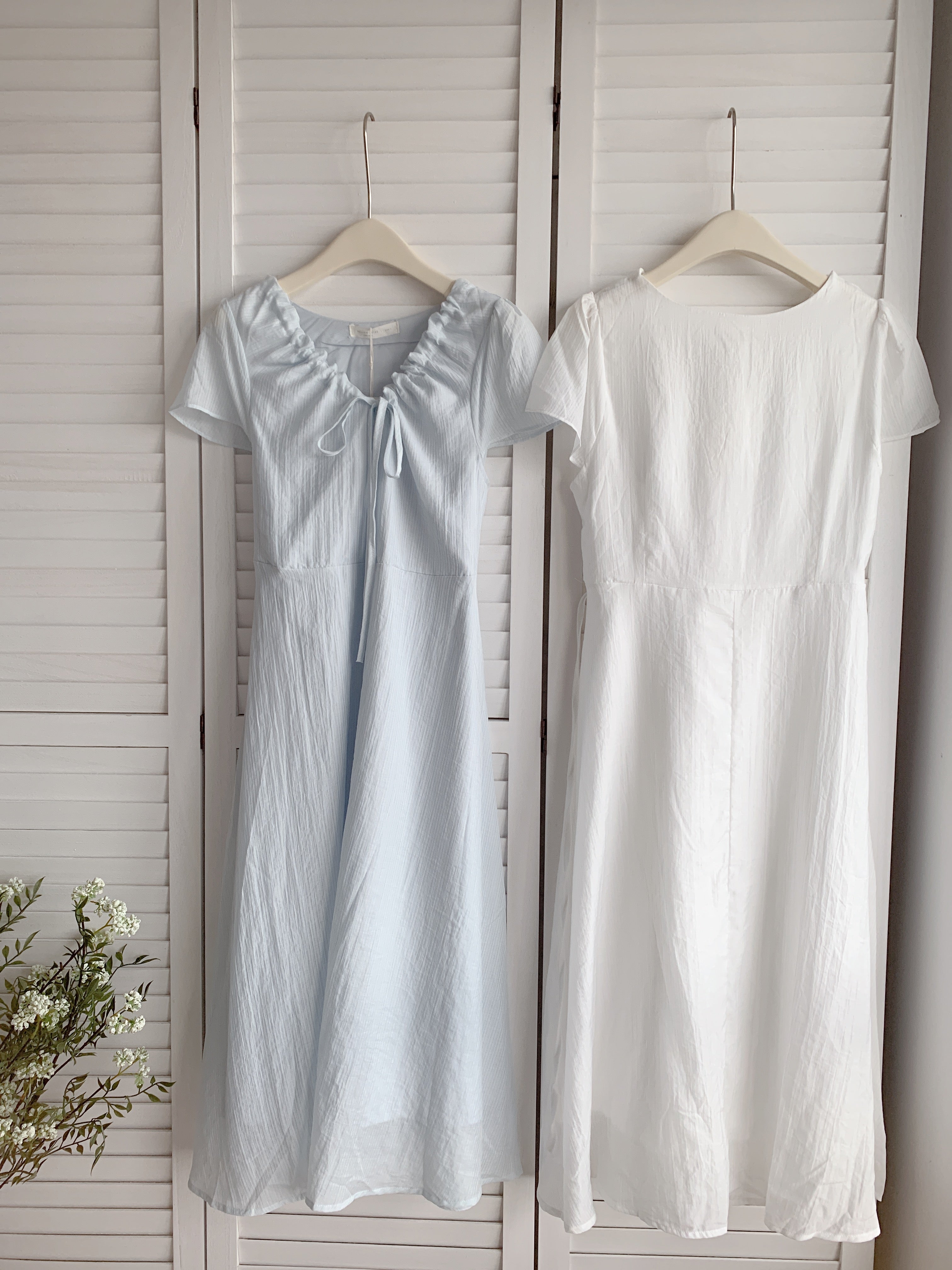 HELLO MILK TEE- 86545  抽繩連衣裙