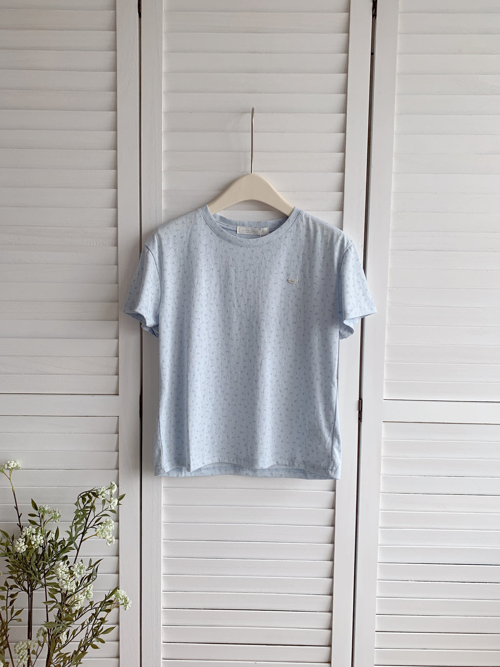 HELLO MILK TEE- 86568  碎花短袖