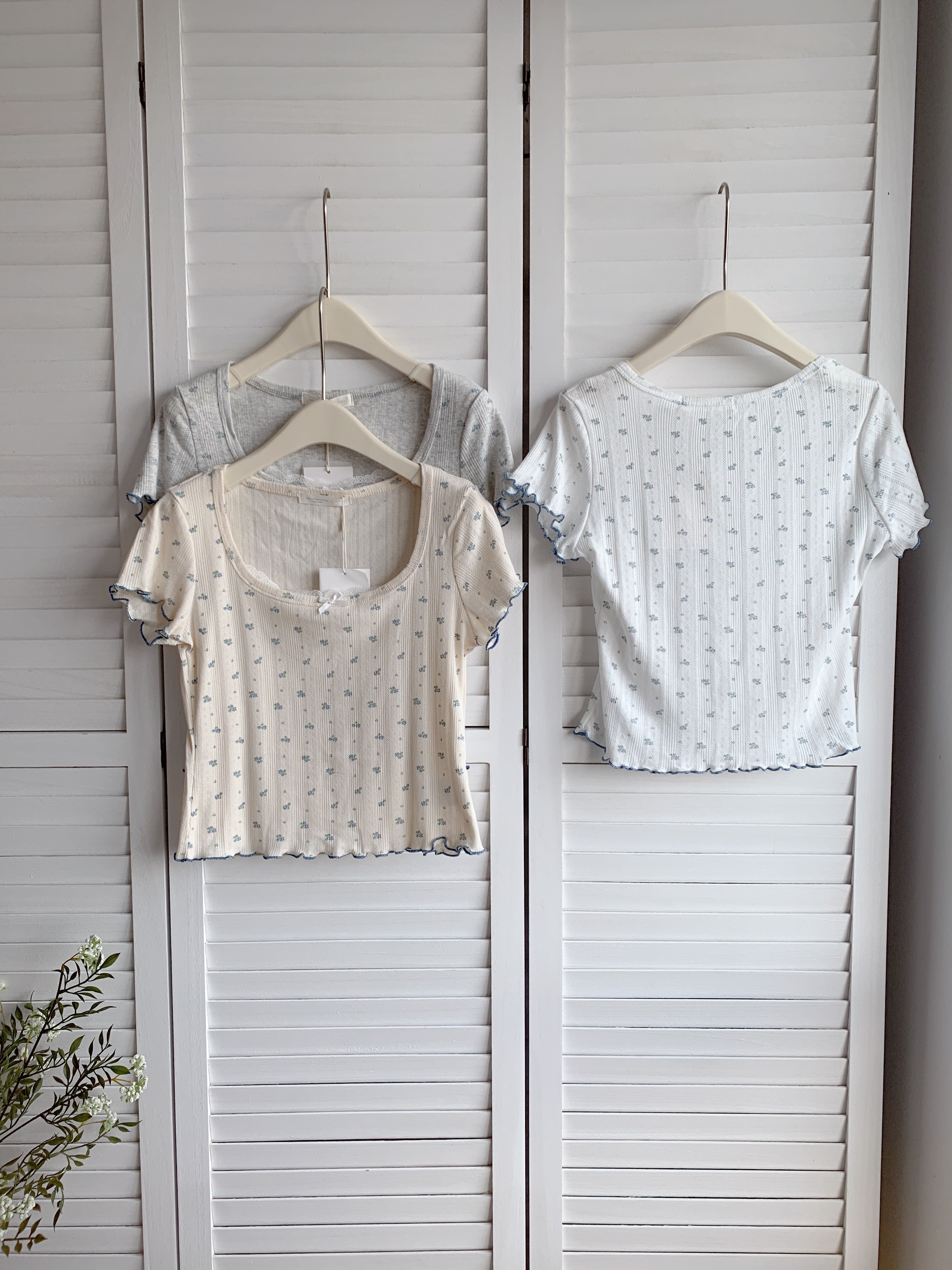 HELLO MILK TEE- 86584  百搭小衫